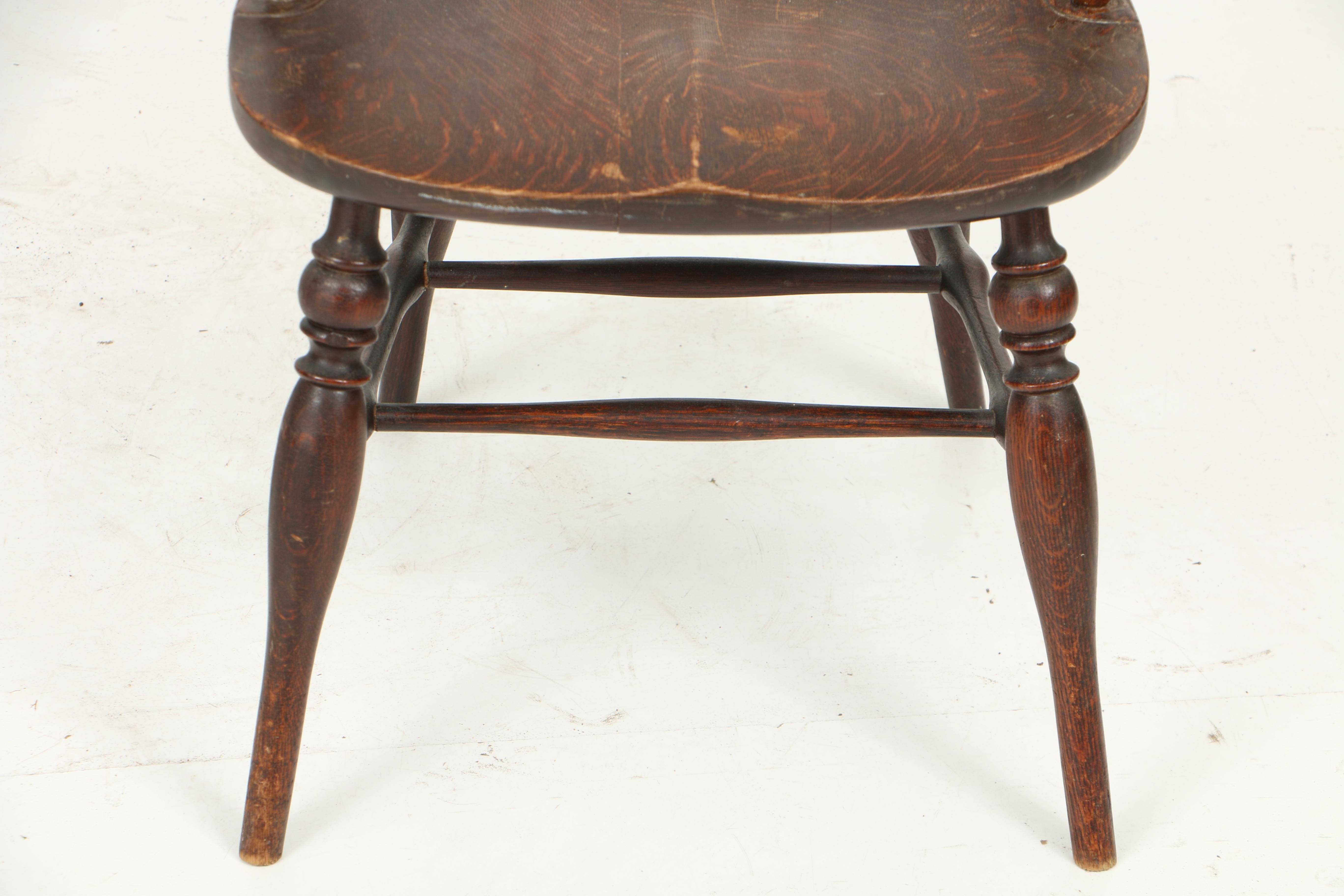 Early 20th Century Hunzinger-Style Armchair and Windsor Style Armchair