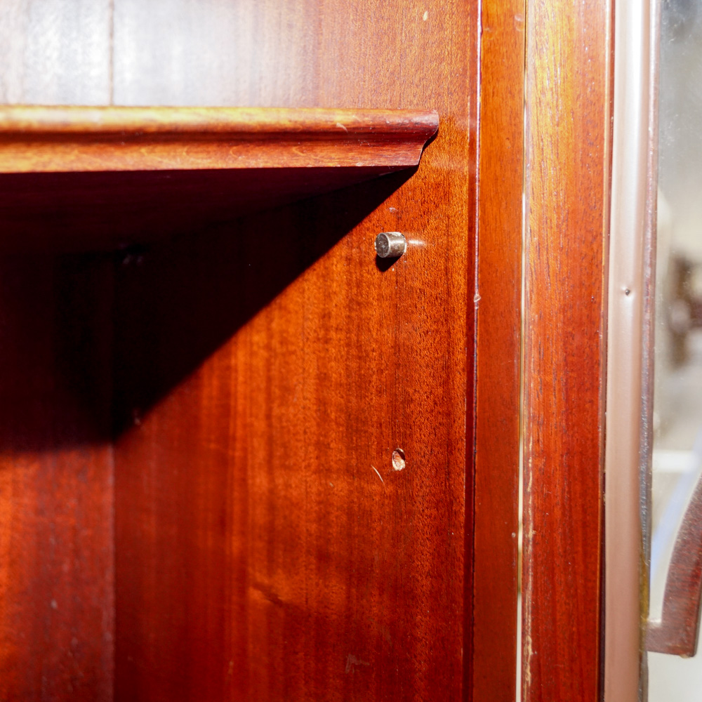 Vintage Hepplewhite Style Mahogany Breakfront with Secretary Desk