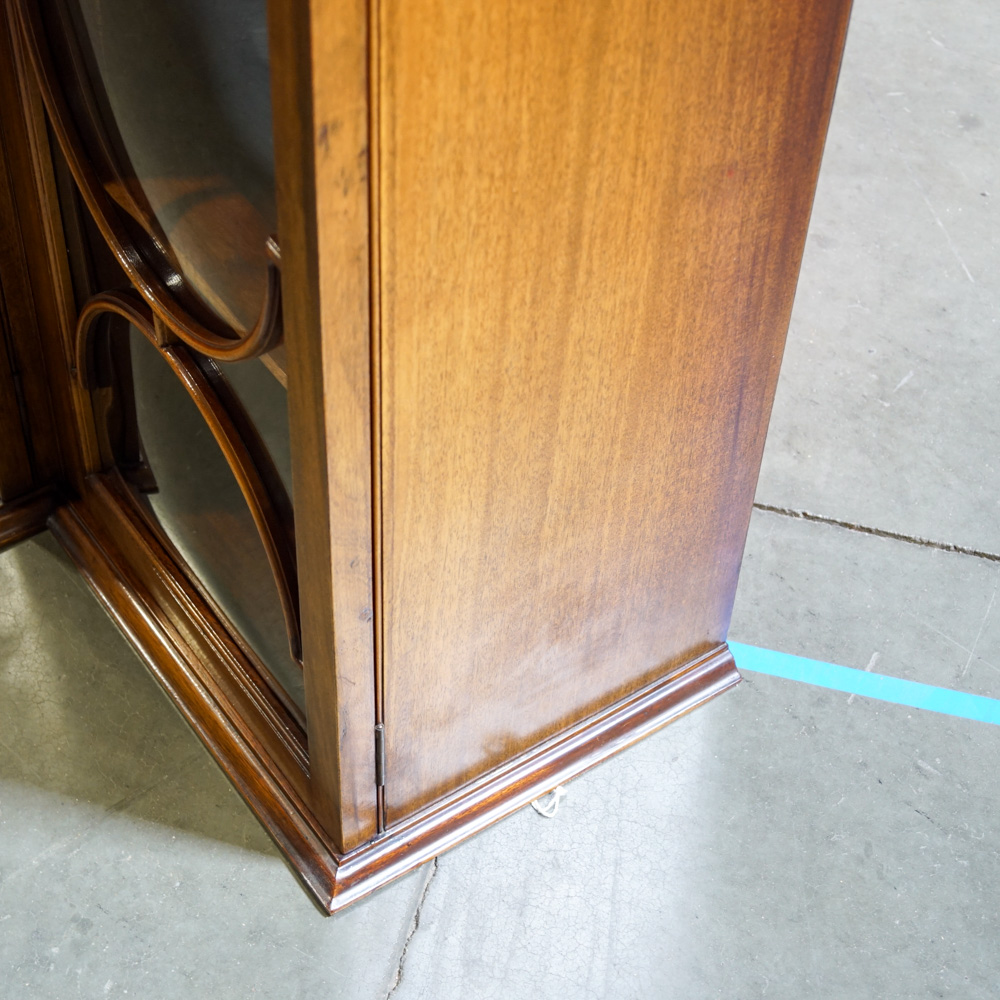 Vintage Hepplewhite Style Mahogany Breakfront with Secretary Desk