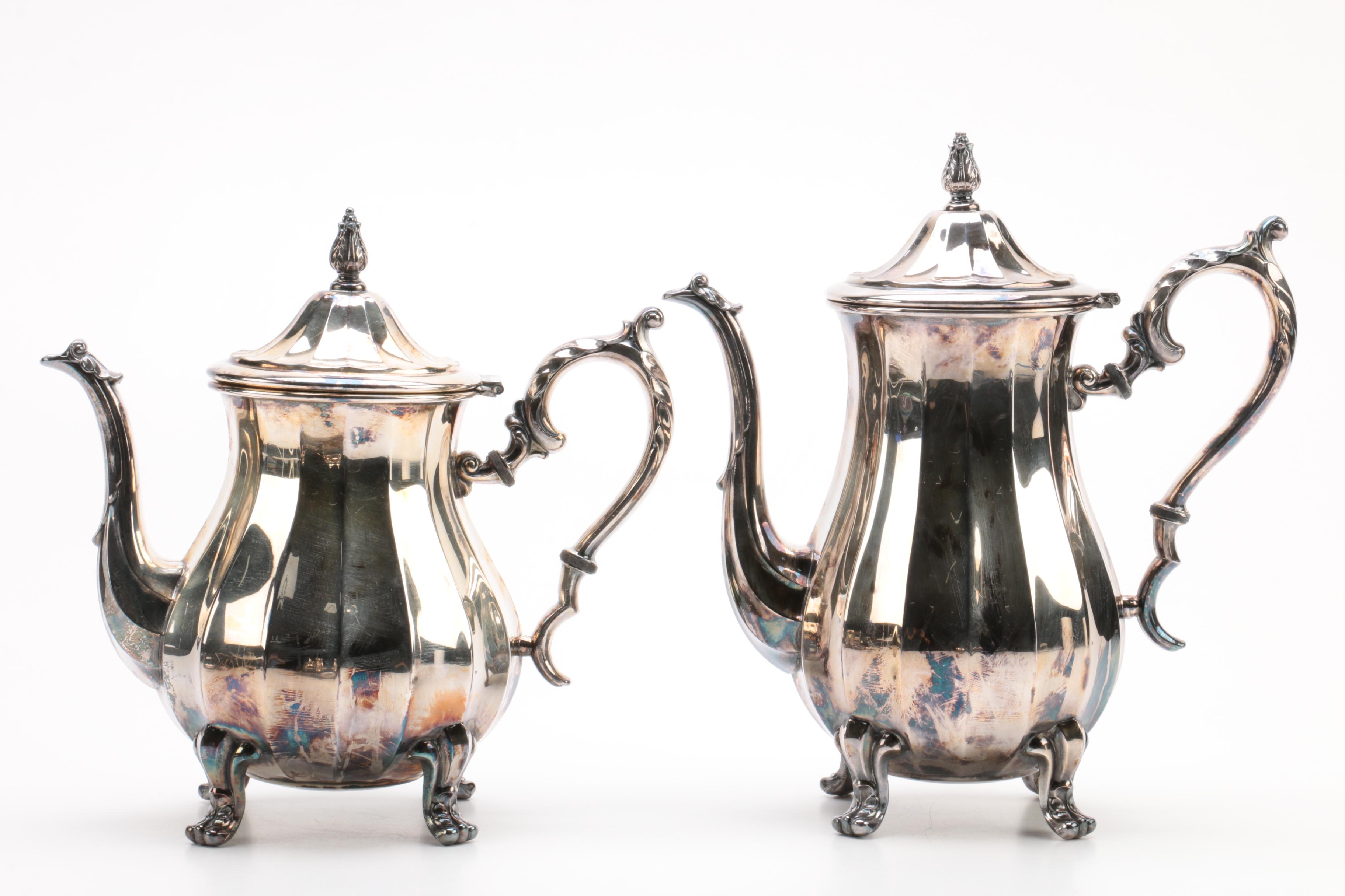 Wm Rogers Silver Plate Tea and Coffee Service Set