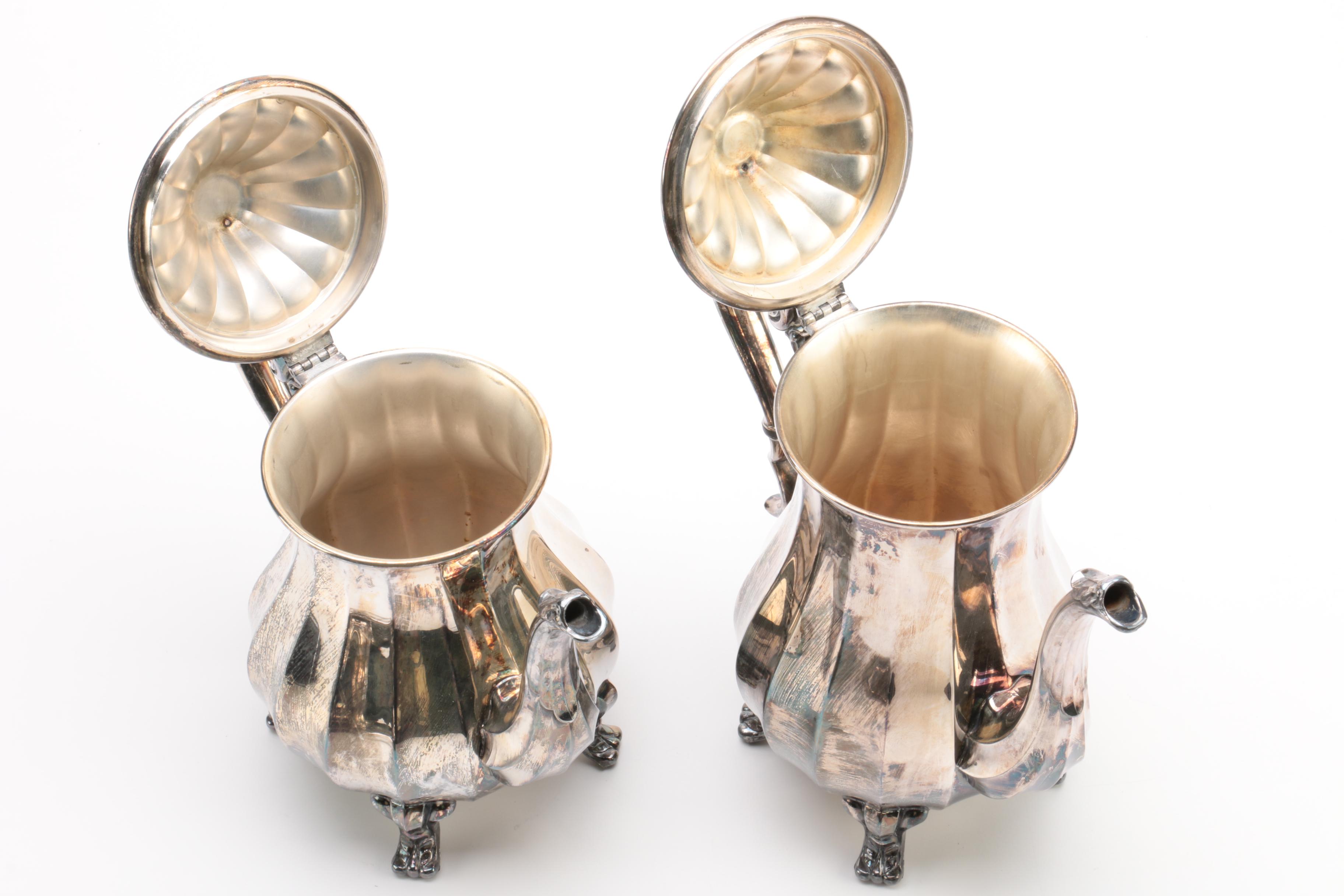 Wm Rogers Silver Plate Tea and Coffee Service Set