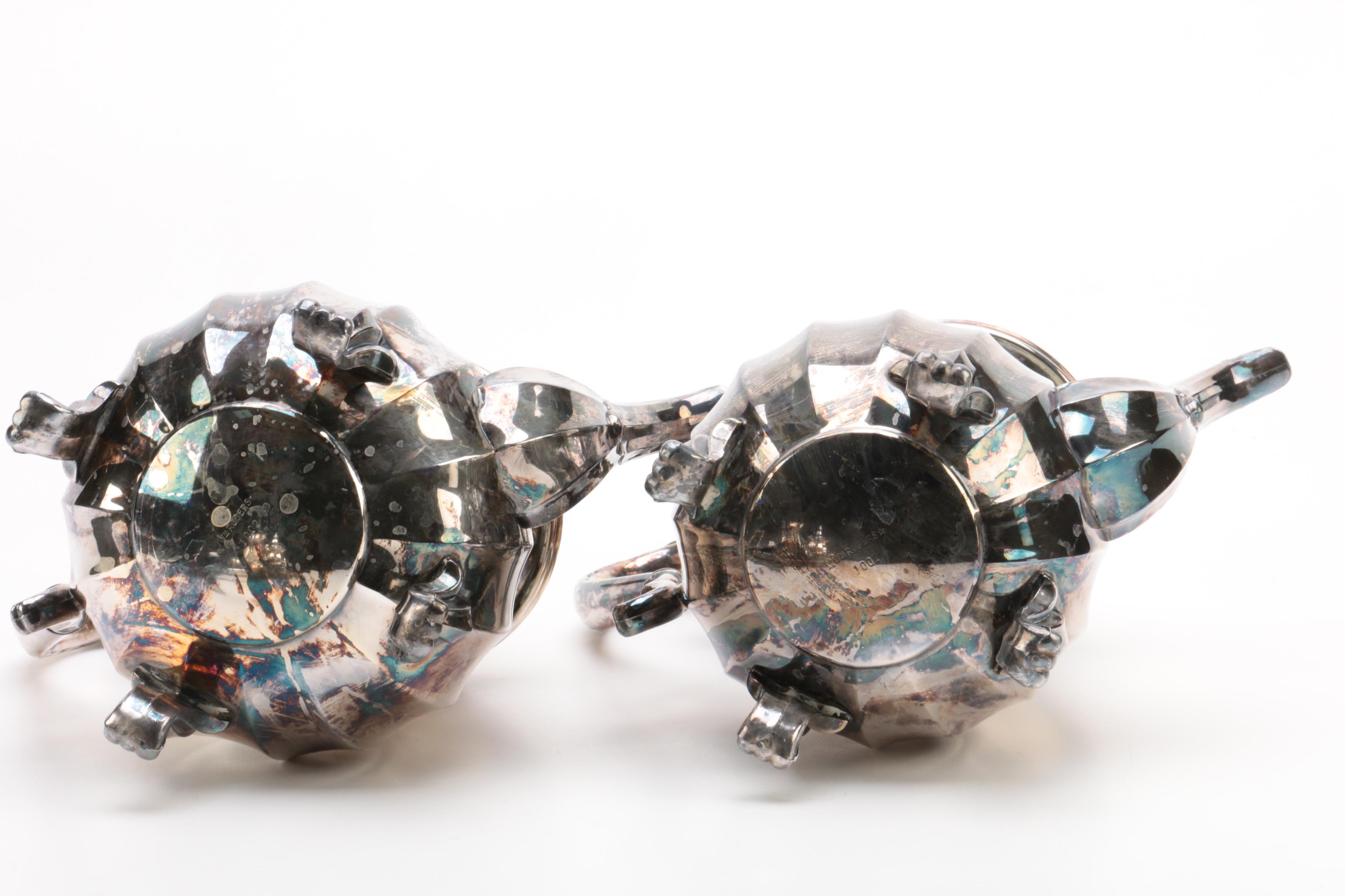 Wm Rogers Silver Plate Tea and Coffee Service Set