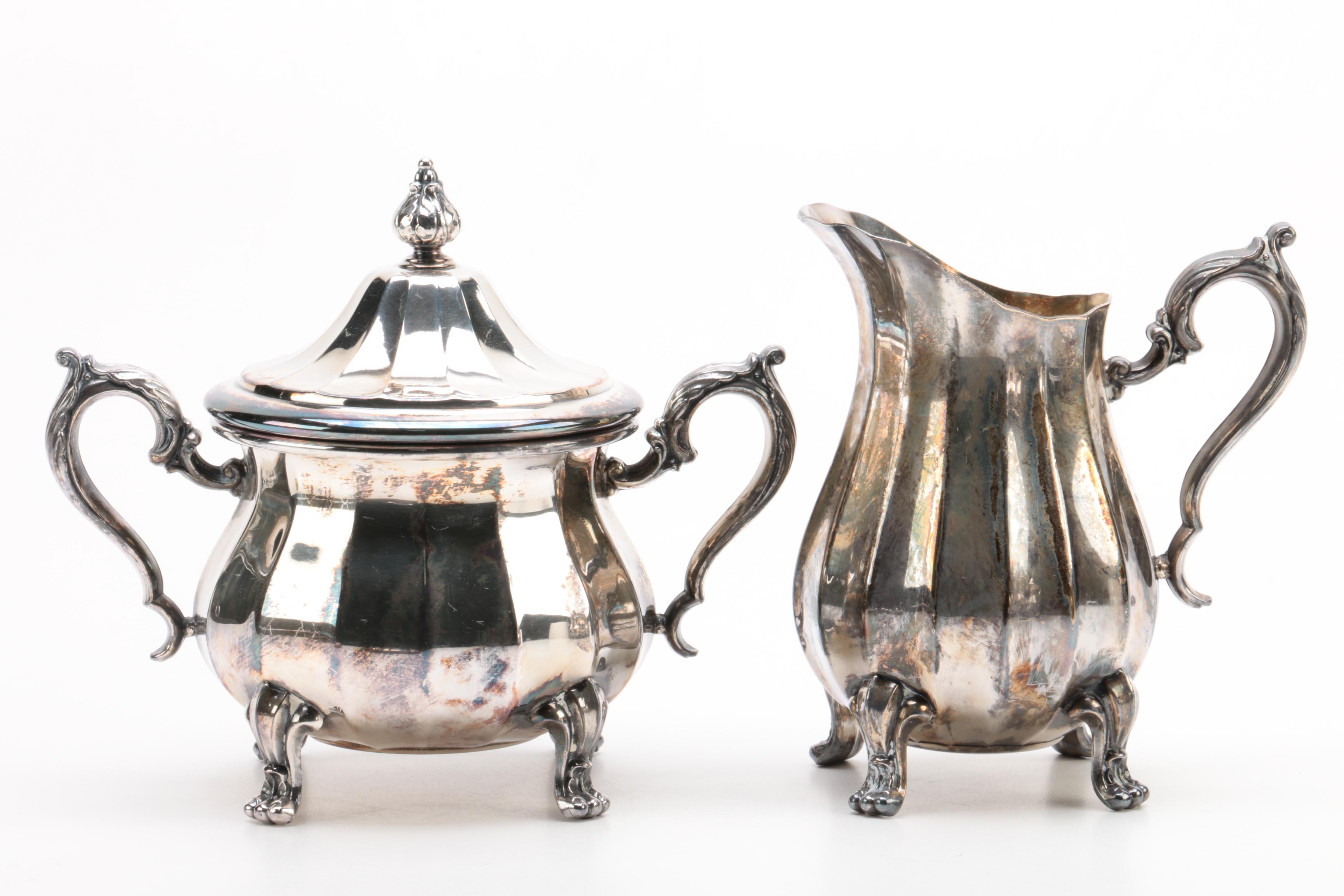 Wm Rogers Silver Plate Tea and Coffee Service Set