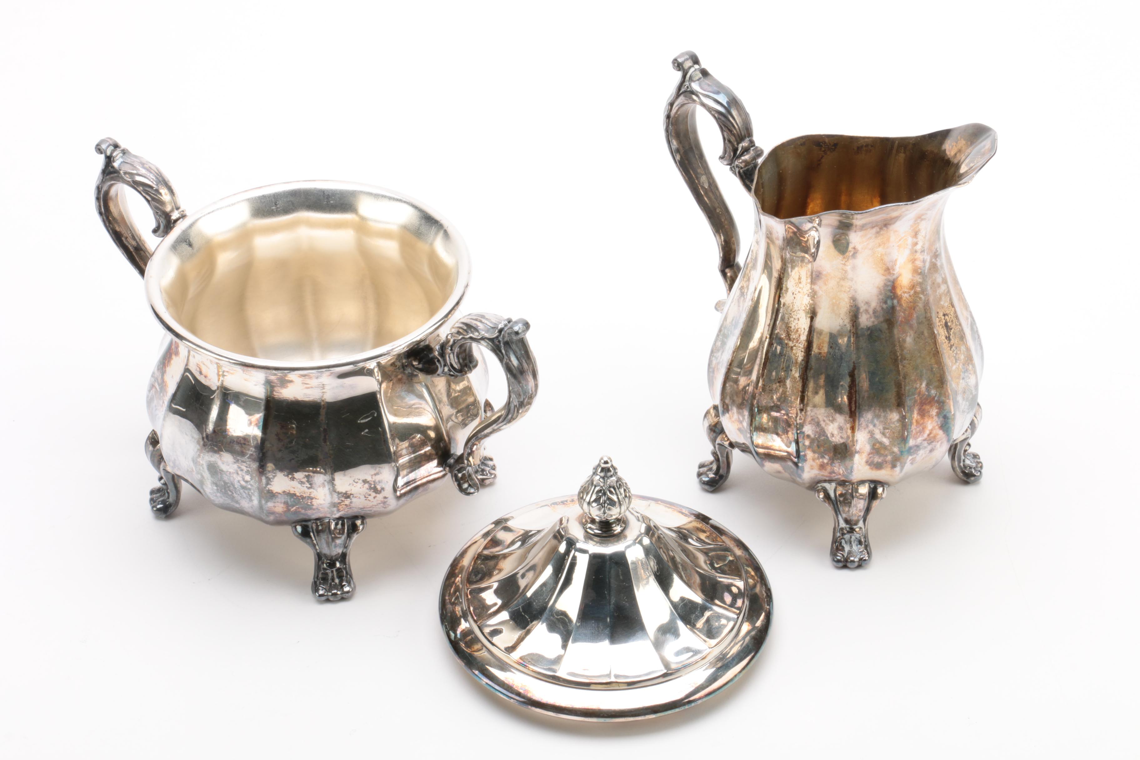 Wm Rogers Silver Plate Tea and Coffee Service Set