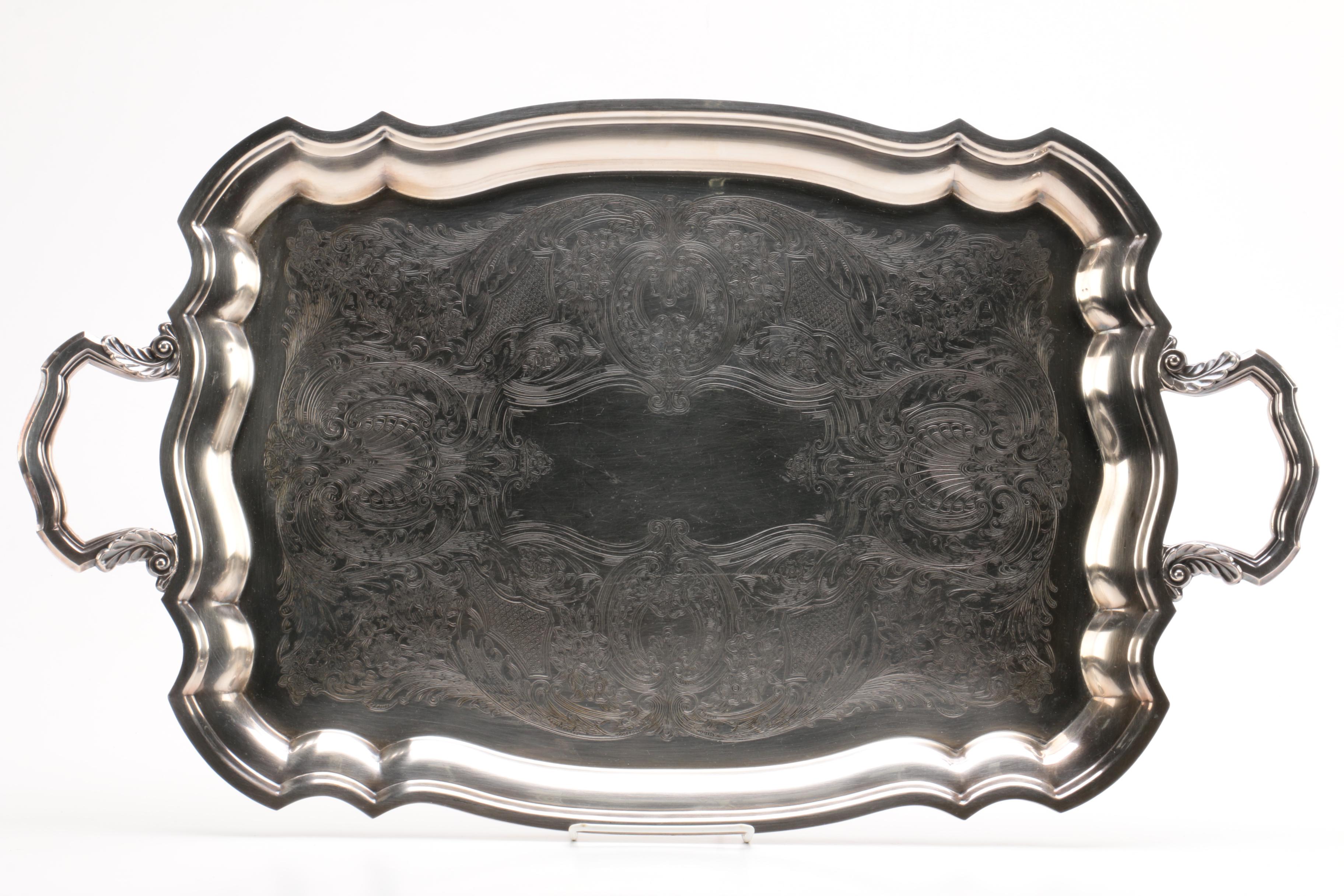 Wm Rogers Silver Plate Tea and Coffee Service Set