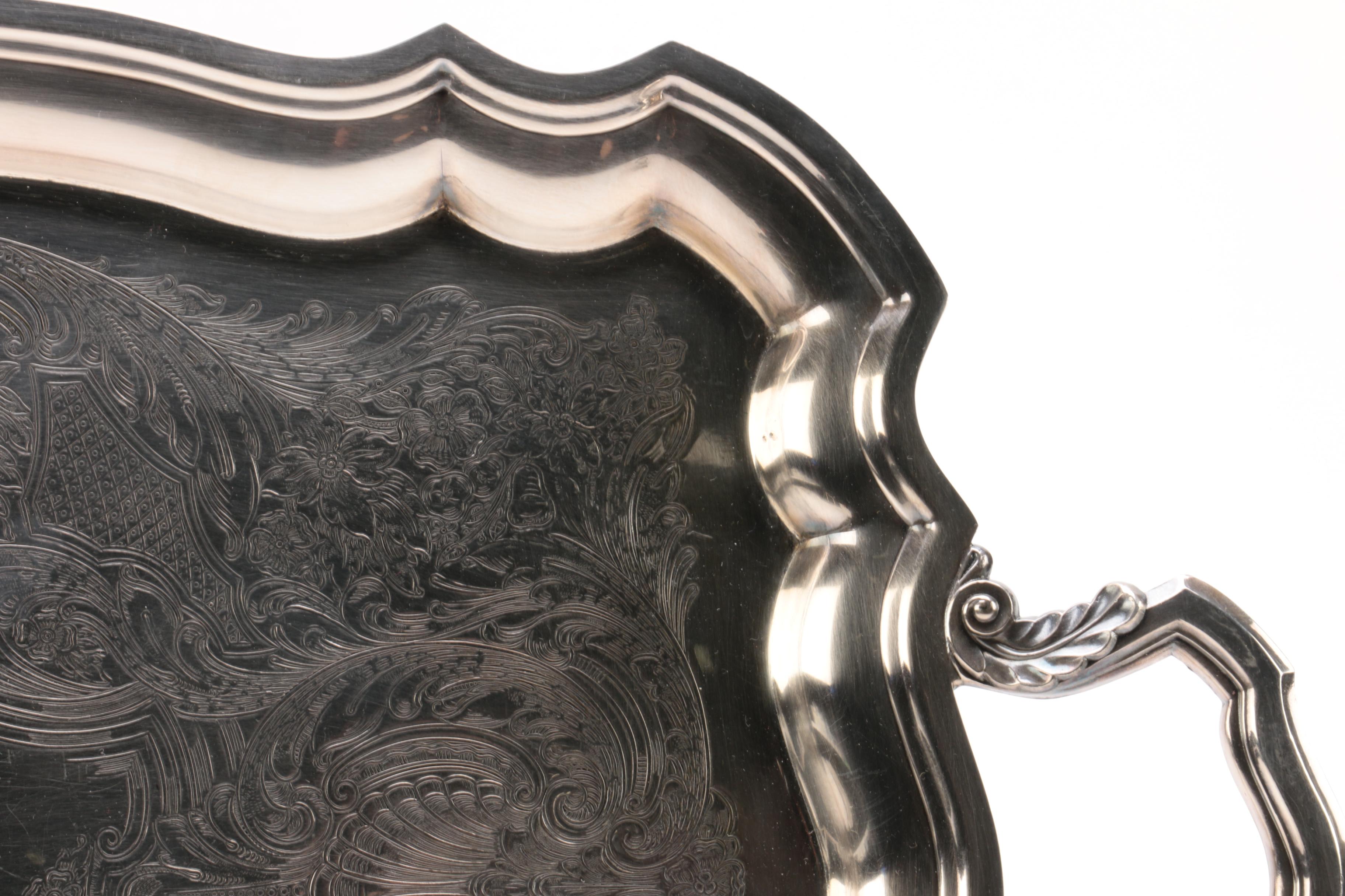 Wm Rogers Silver Plate Tea and Coffee Service Set