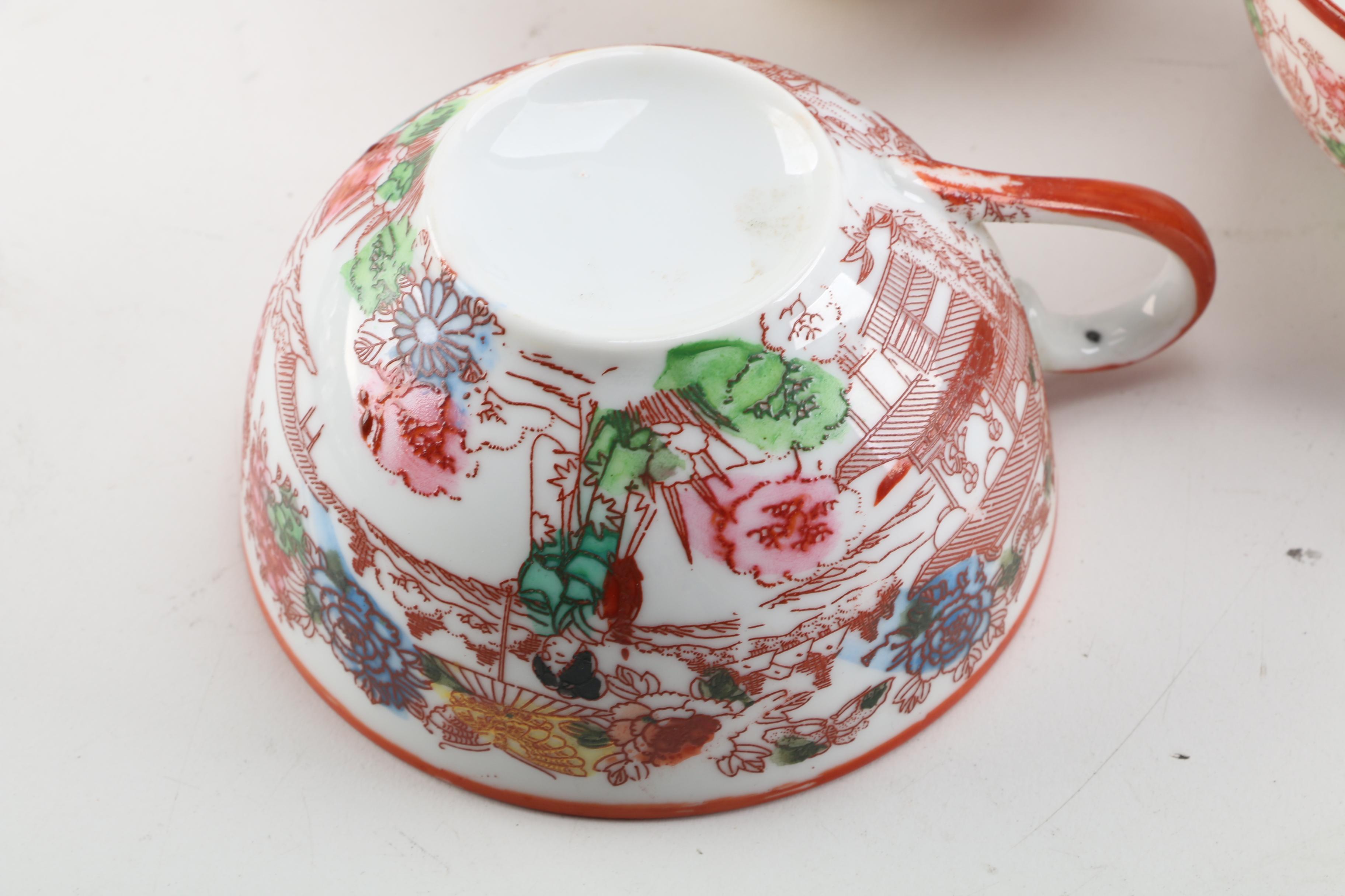 Vintage Japanese "Geisha Girl" Tableware