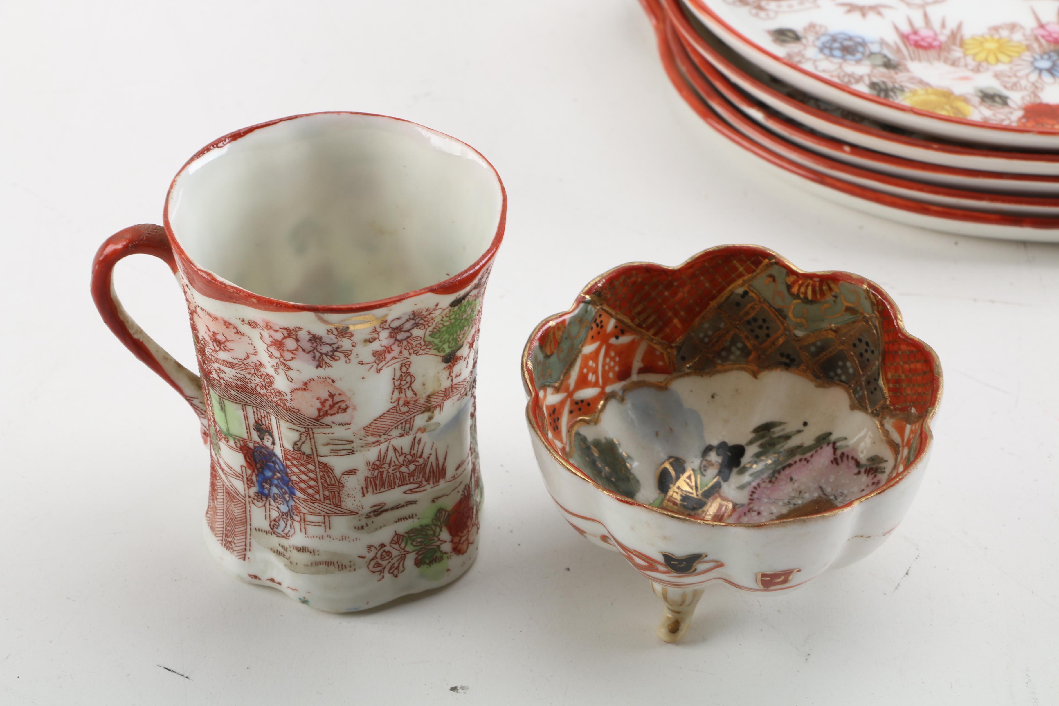 Vintage Japanese "Geisha Girl" Tableware