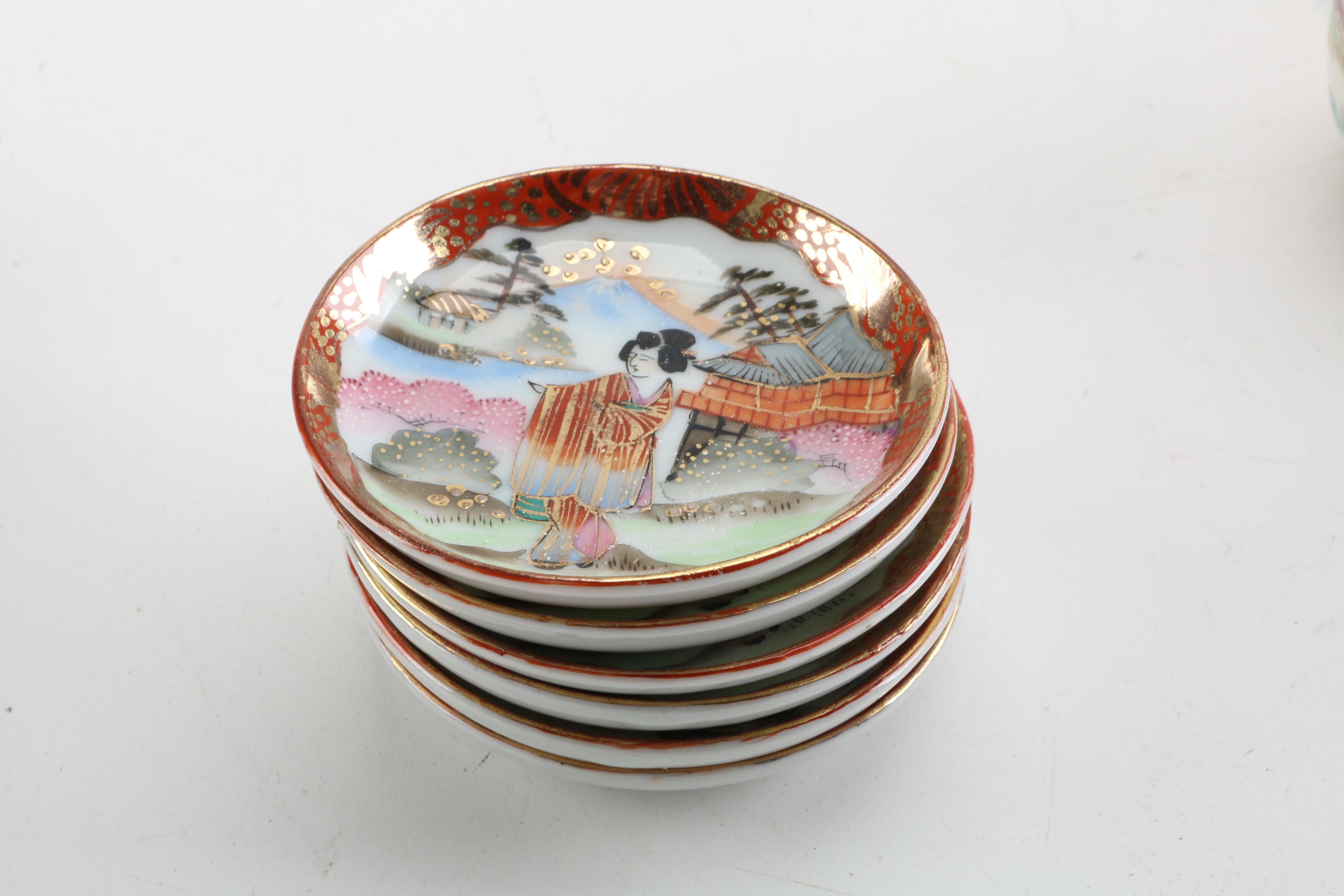 Vintage Japanese "Geisha Girl" Tableware