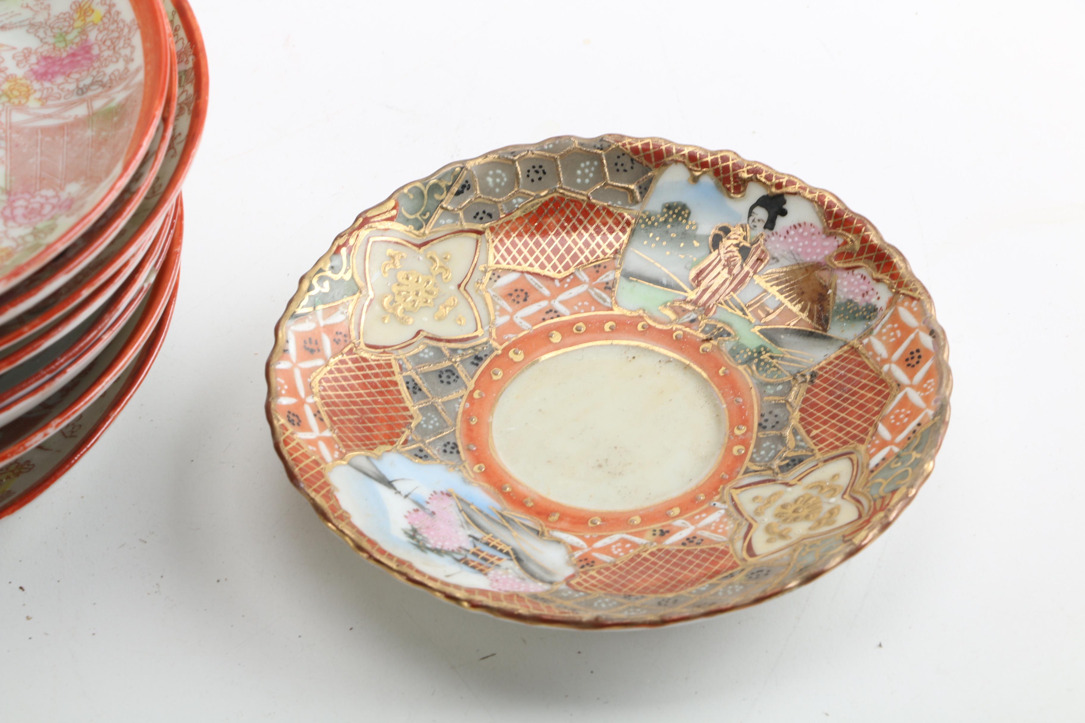 Vintage Japanese "Geisha Girl" Tableware