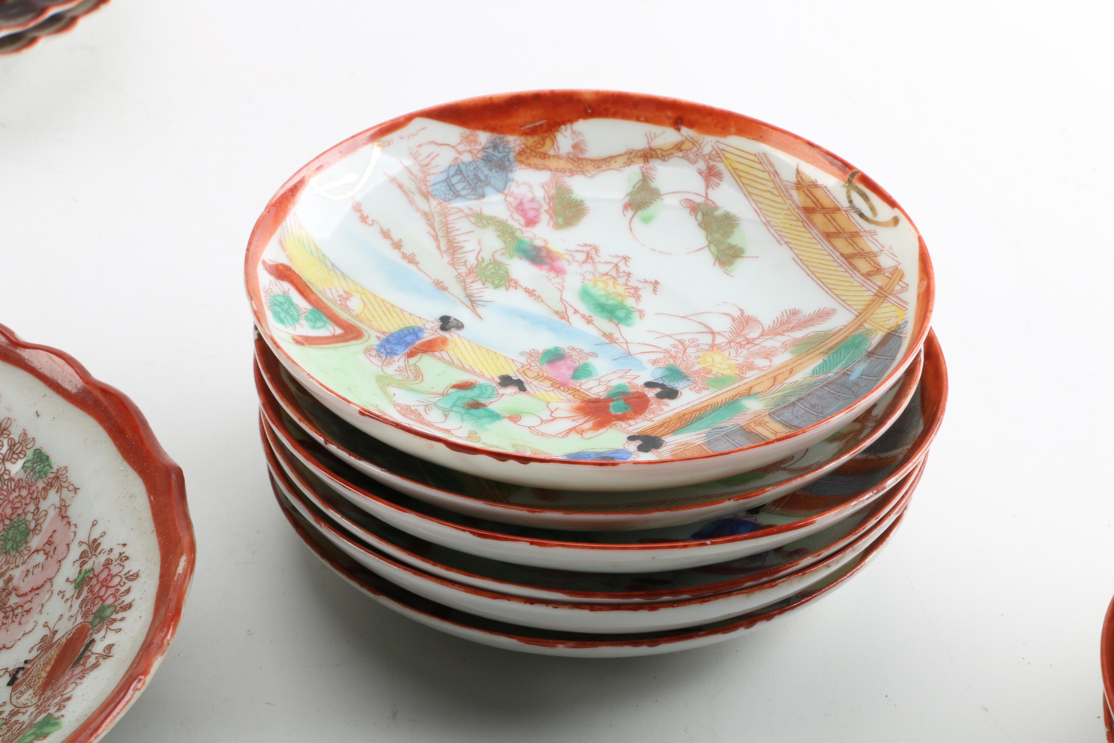 Vintage Japanese "Geisha Girl" Tableware