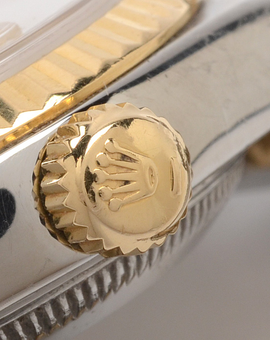 Rolex Datejust 18K Gold and Steel Factory Diamond Automatic Watch