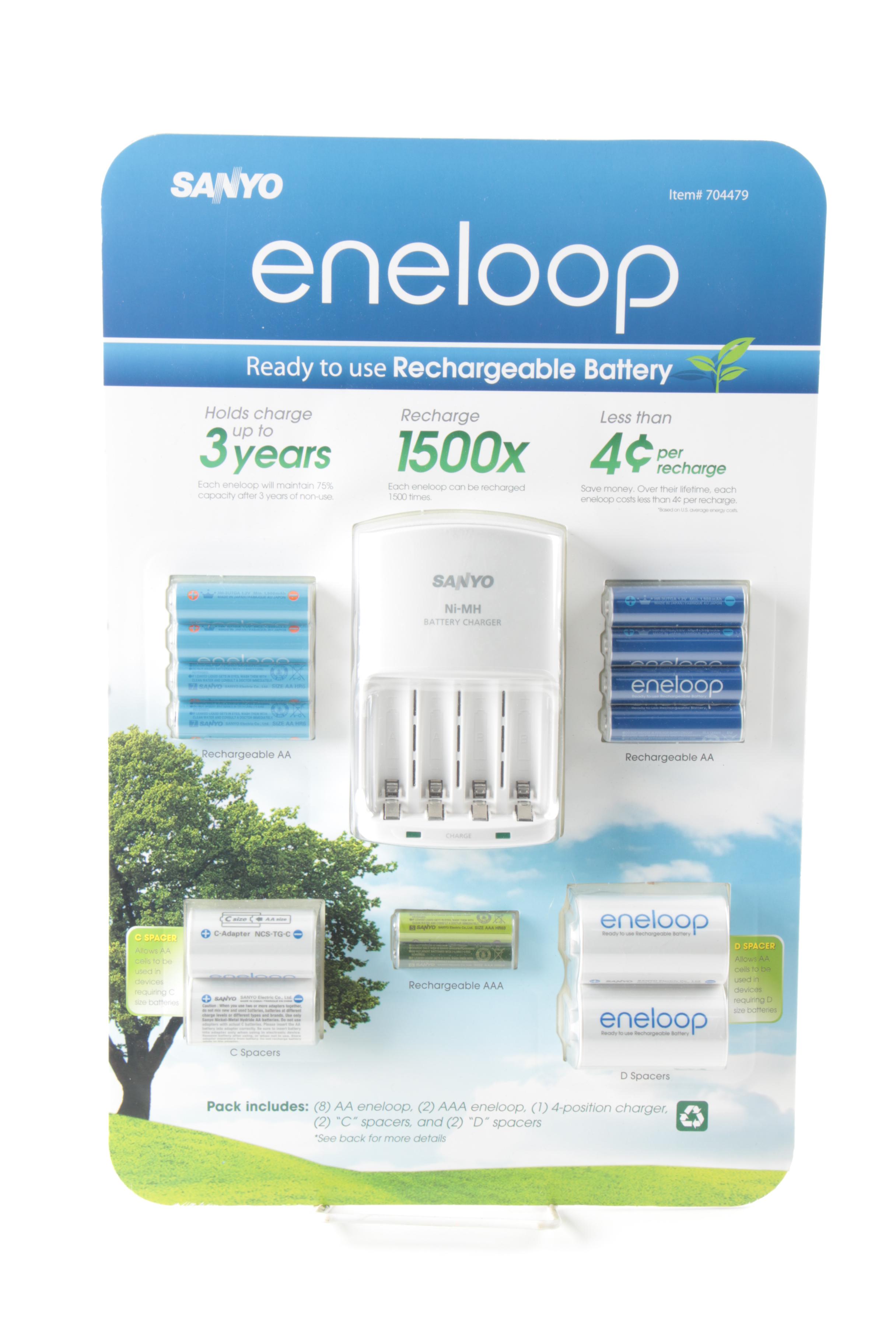 Seagate 1TB Portable Drive with Sanyo Eneloop Rechargeable Battery Set