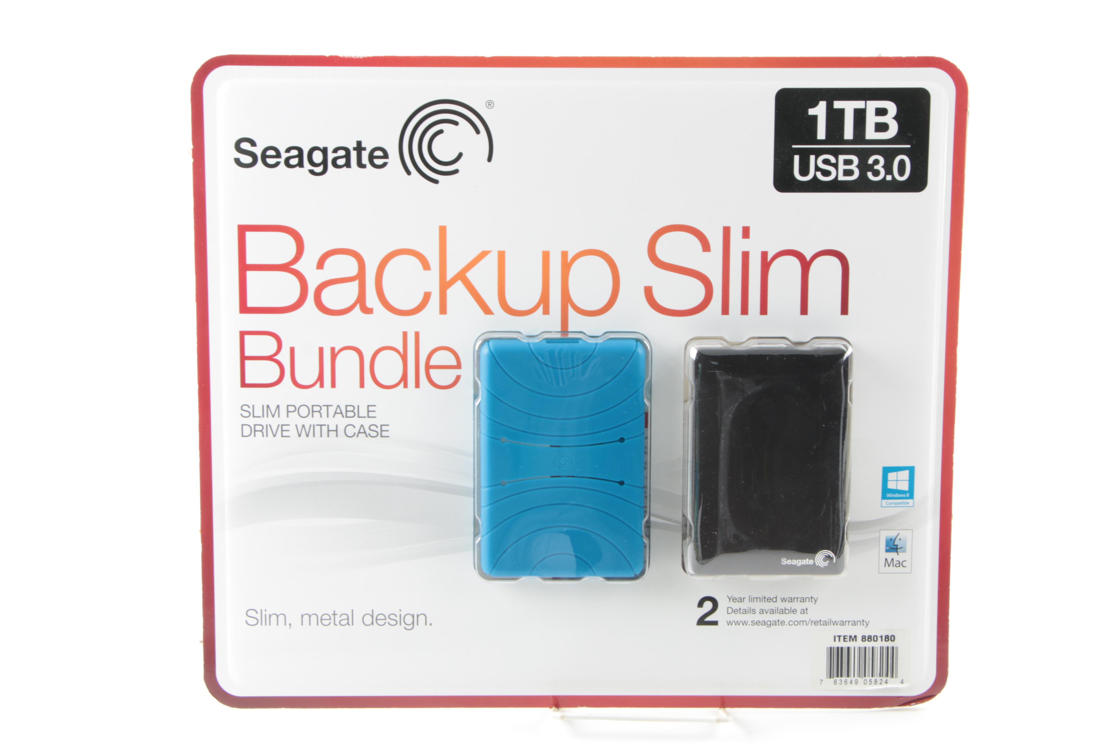 Seagate 1TB Portable Drive with Sanyo Eneloop Rechargeable Battery Set