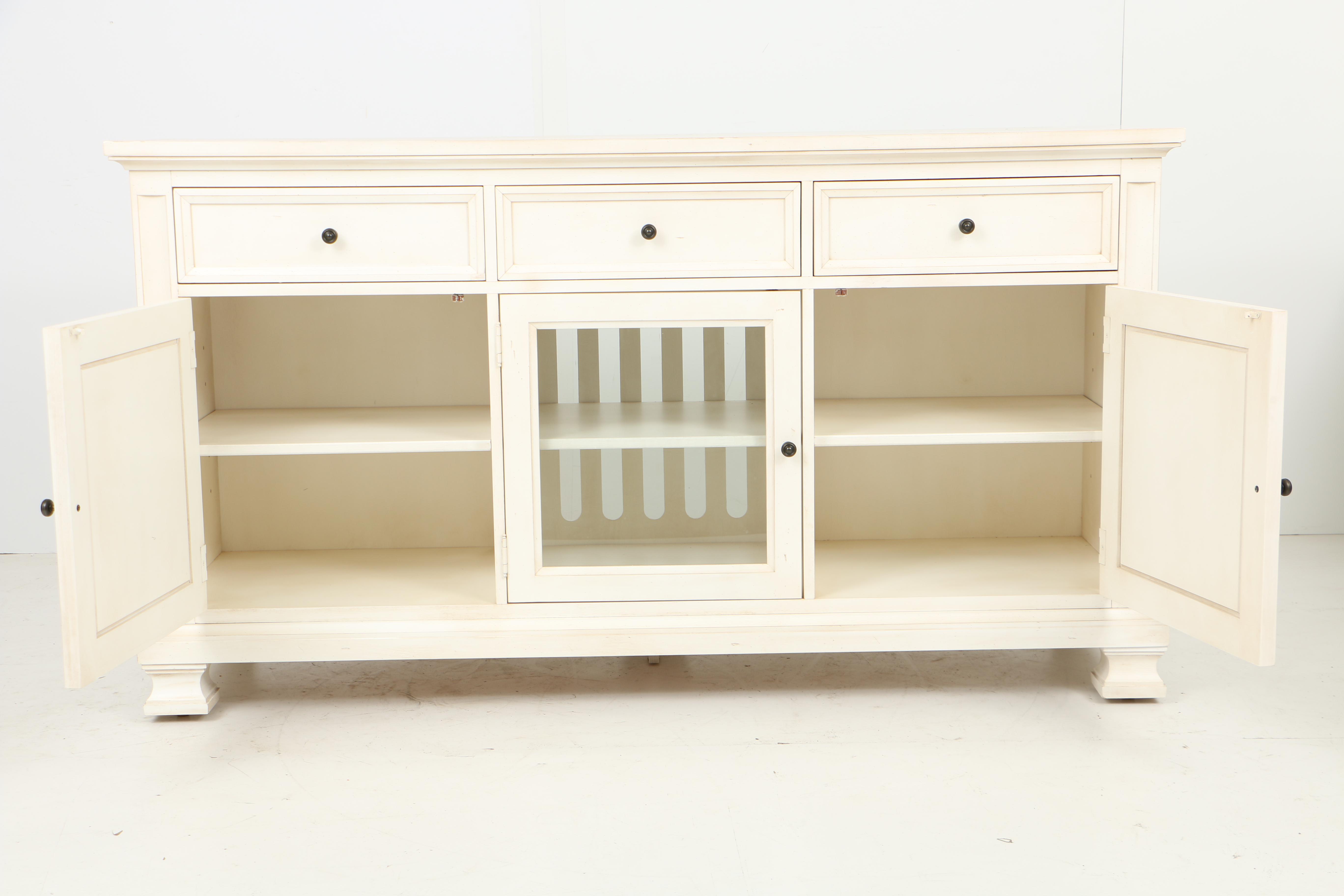 Ethan Allen "Alex" Media Buffet with Glass Door