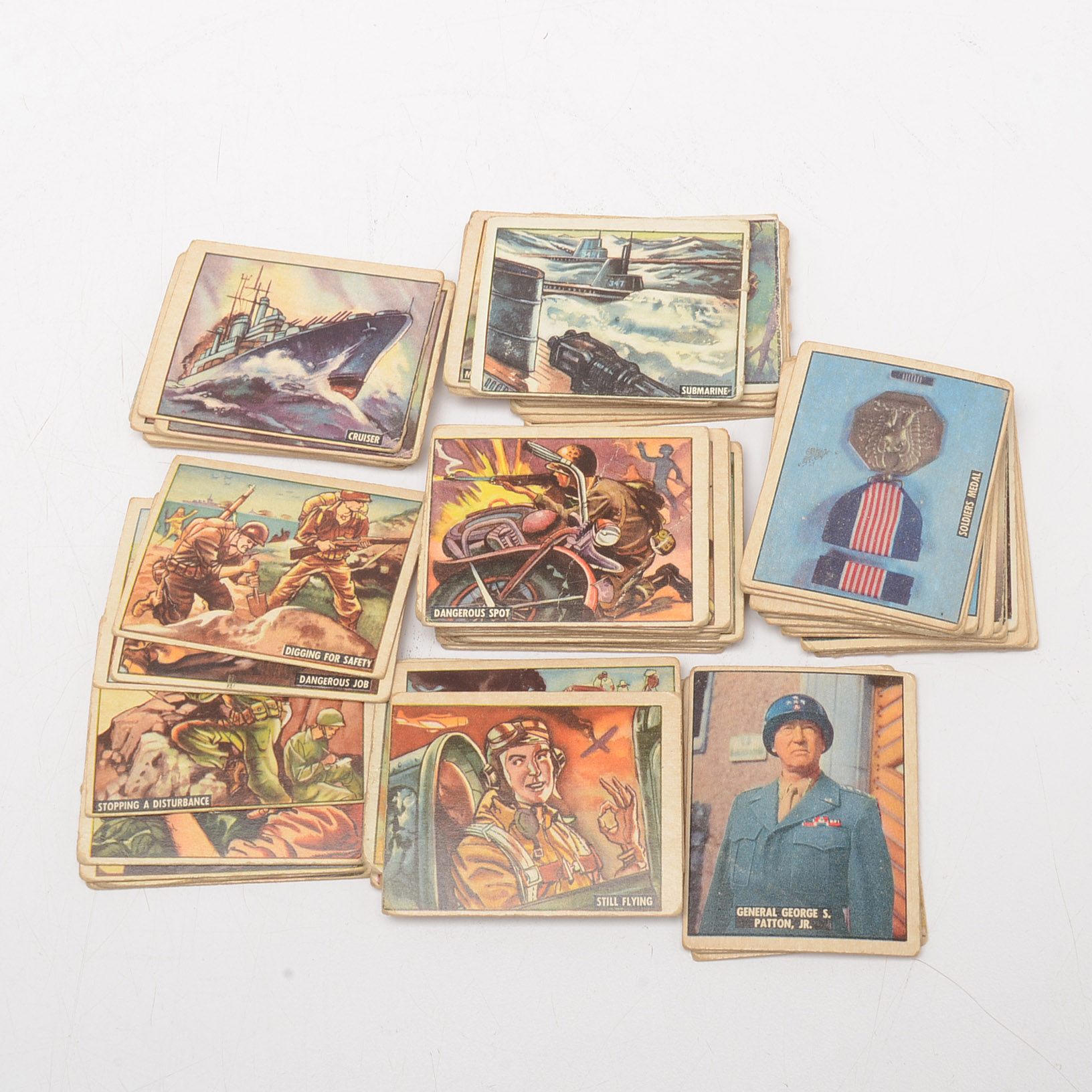 Seventy 1950 "Freedom's War Topps Military Trading Cards