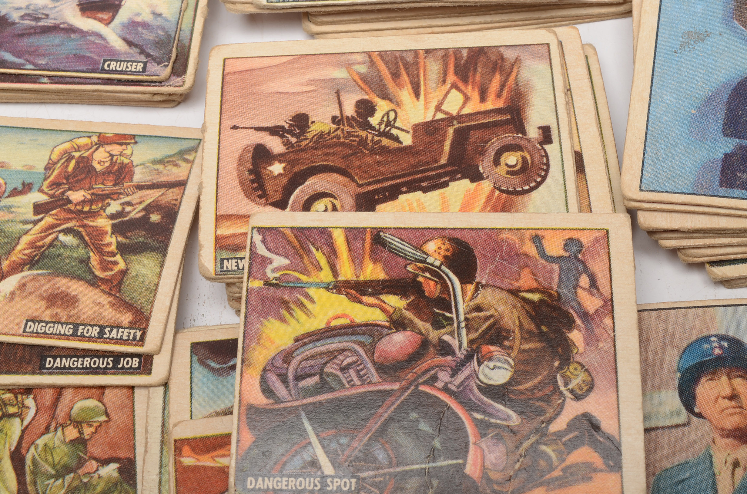 Seventy 1950 "Freedom's War Topps Military Trading Cards