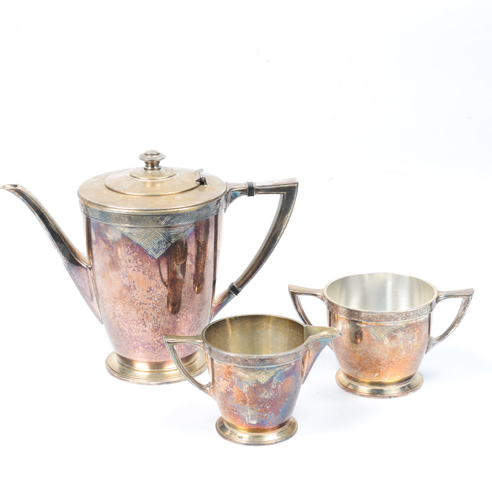 Oneida "Skyline" Silver Plate Tea Service