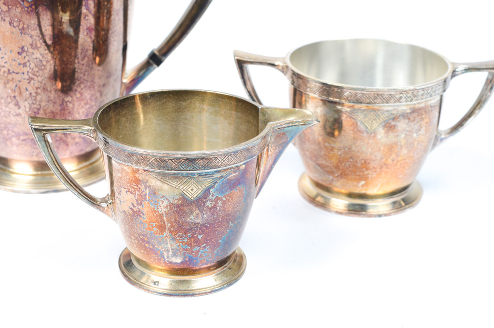 Oneida "Skyline" Silver Plate Tea Service