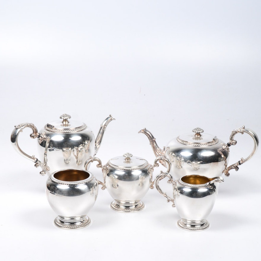 Reed & Barton "Buckingham" Silver Plate Tea and Coffee Service