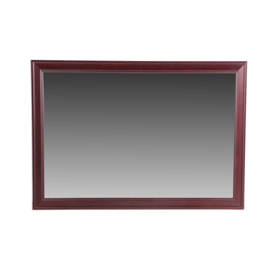 Wall Mirror with Contemporary Wood Frame