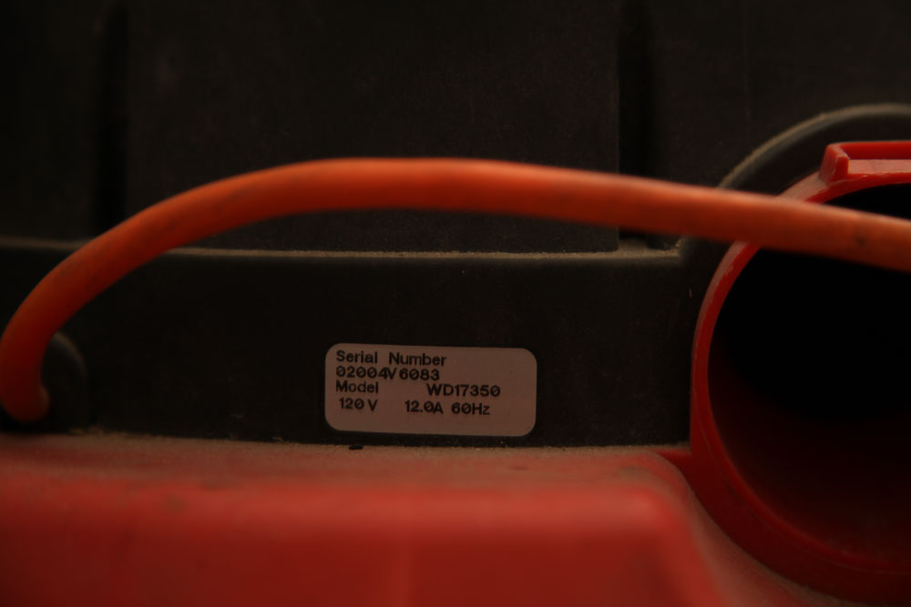 Ridgid Model WD17350 Shop Vac