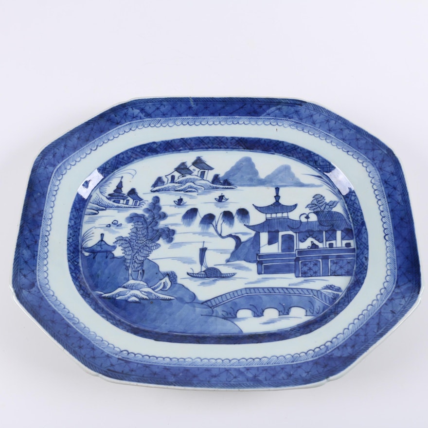 Chinese Canton Porcelain Platter