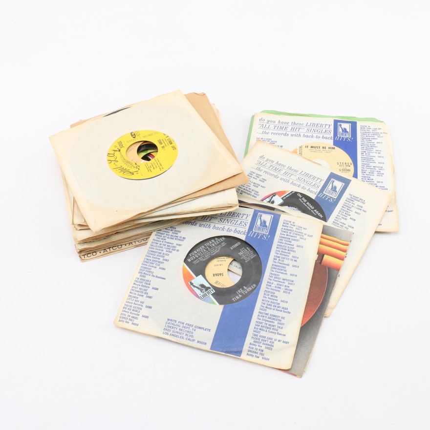 Classic Rock Single Records Including the Bee Gees, Cream, and Otis Redding