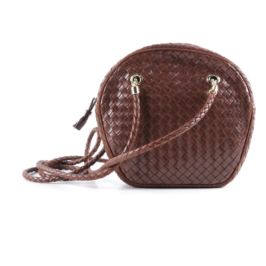 Bottega Veneta Intreccio Brown Leather Bag