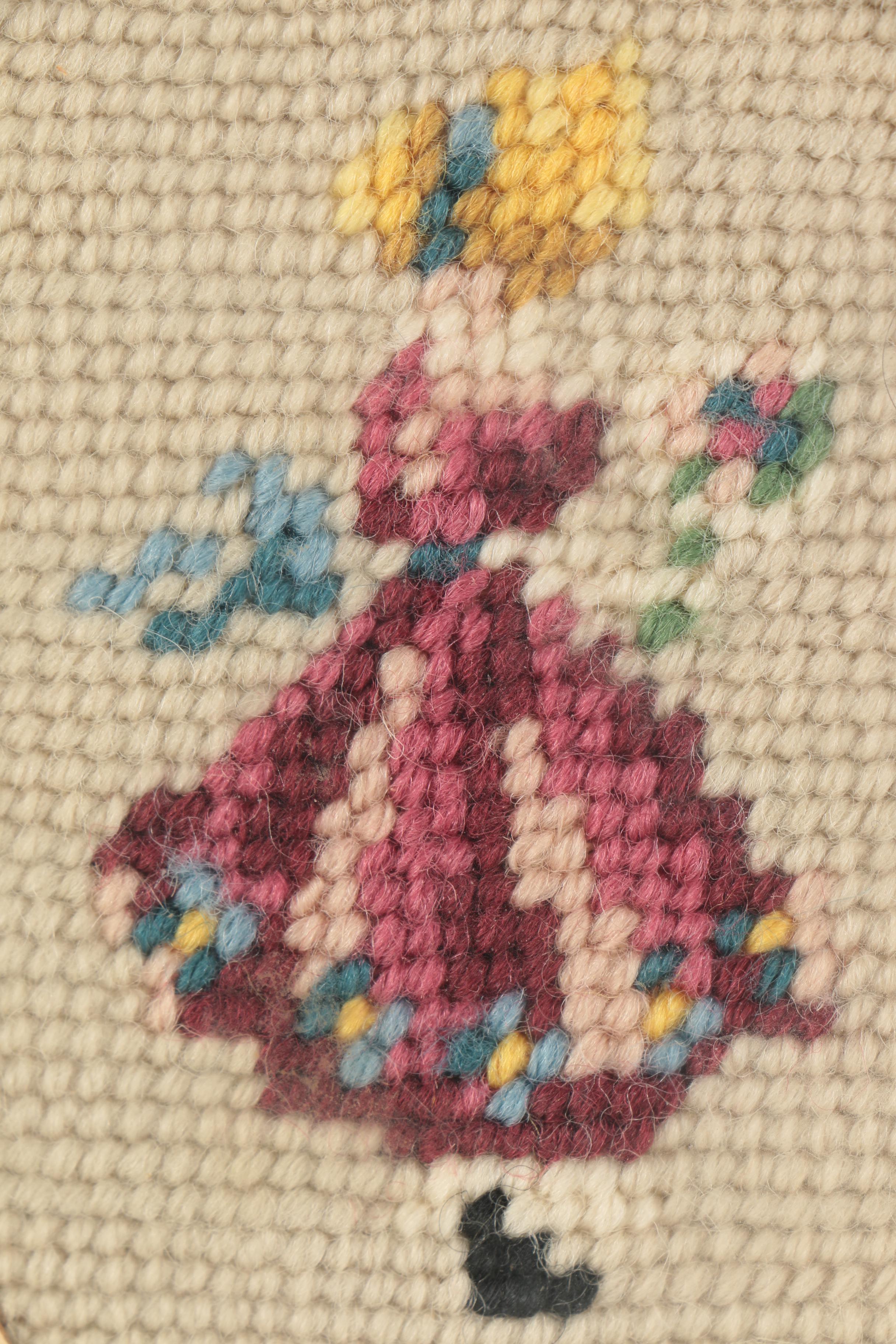Needlepoint Artwork of Dutch Children