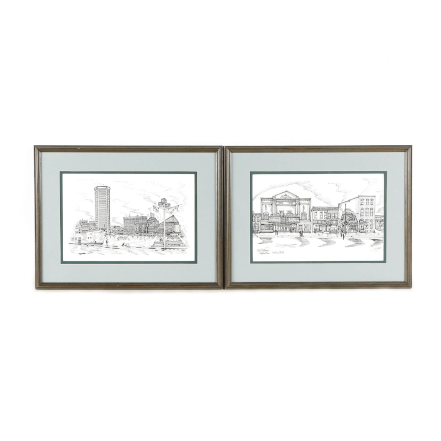 Tony DeSales Lithographs of Baltimore