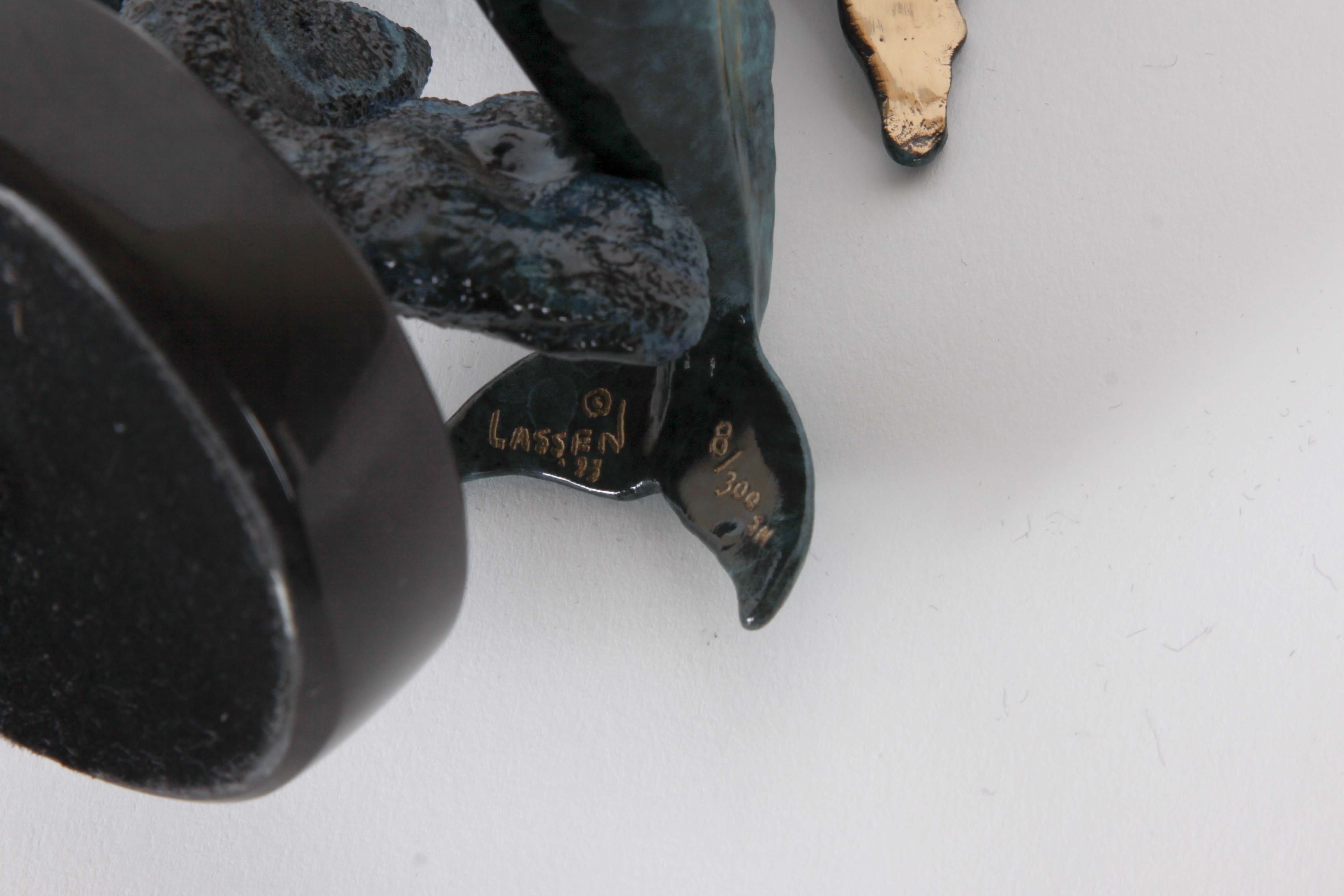 Christian Lassen Signed Bronze Sculpture