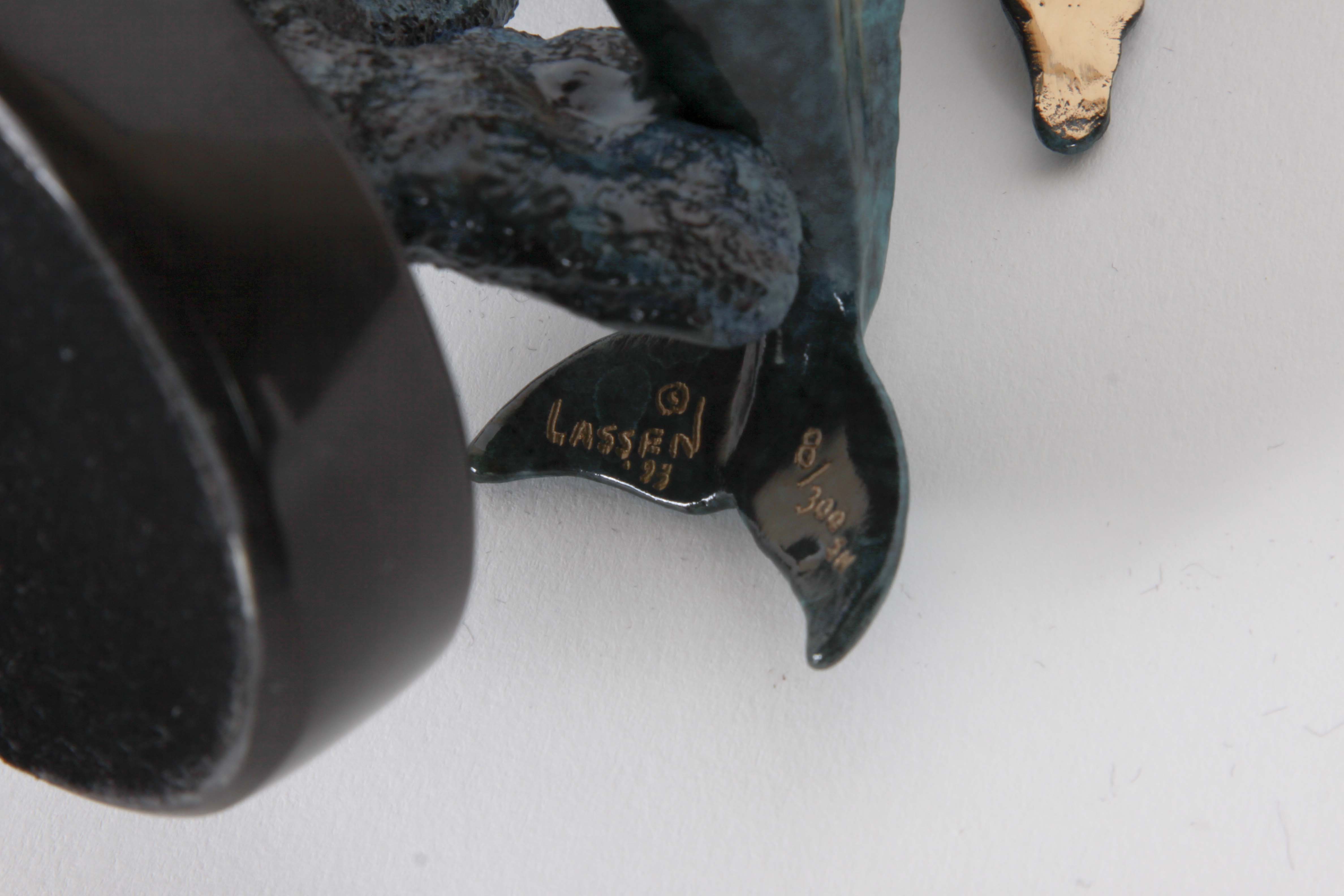 Christian Lassen Signed Bronze Sculpture