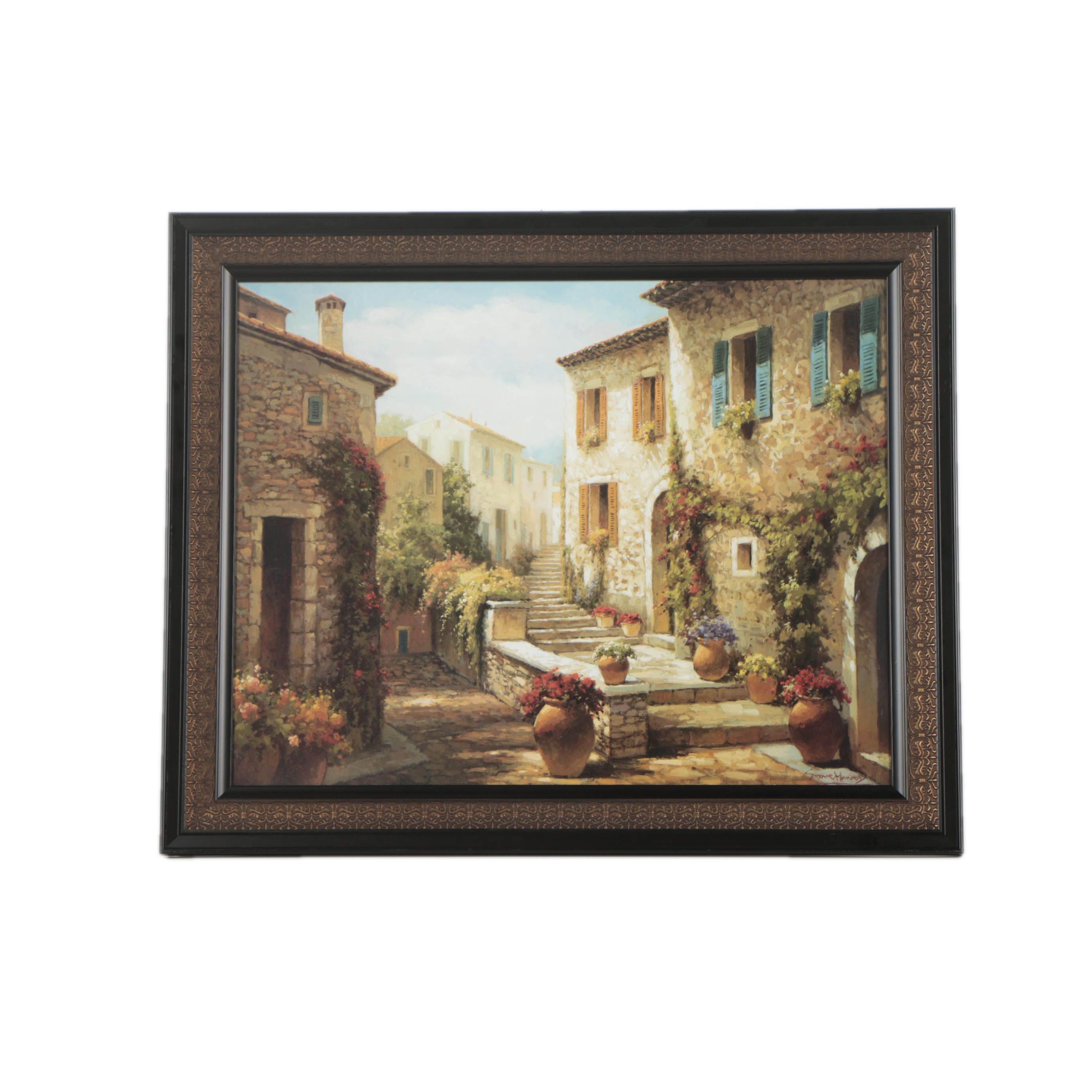 Offset Lithographic Reproduction Print After Steve Harvey "Hilltop Glory"