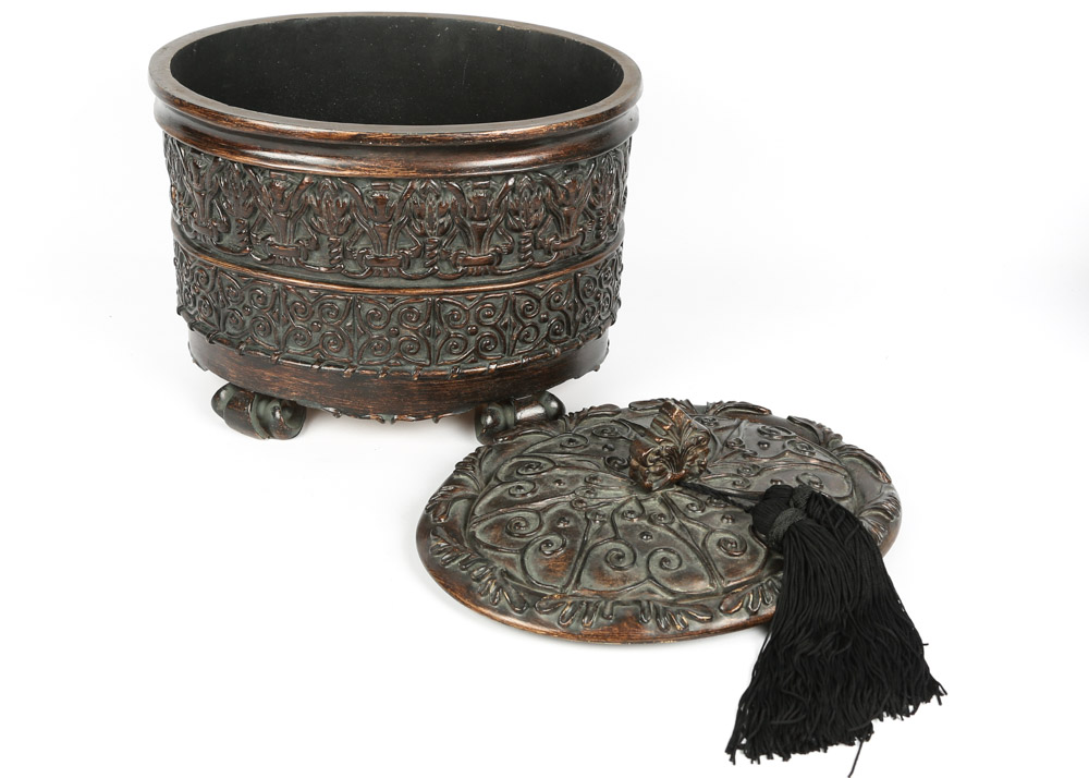 Collection of Decorative Boxes Including Bombay Company