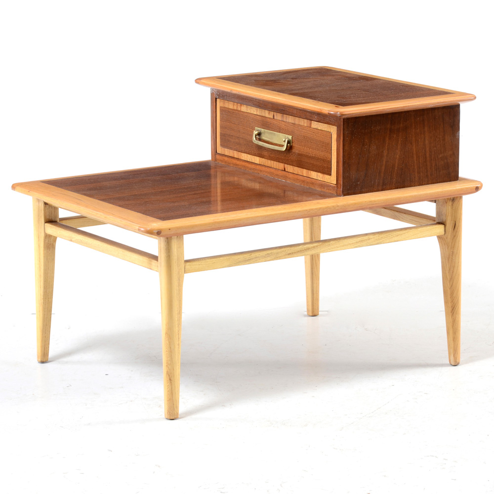 Mid Century Modern Lane Cameo Step Table
