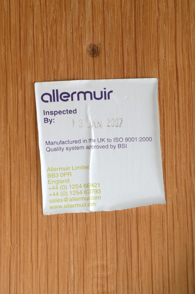 Pair of British Allermuir Bent Wood Chairs