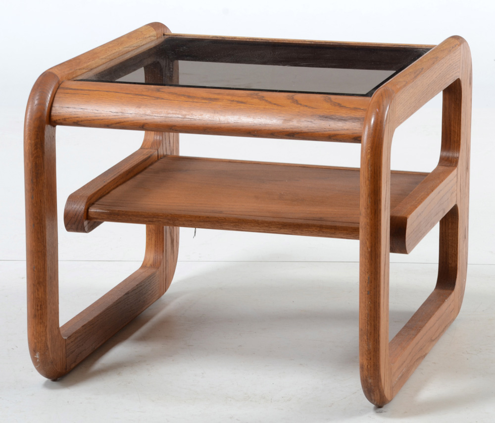 Mersman Waldron Modern Glass Top Coffee Table