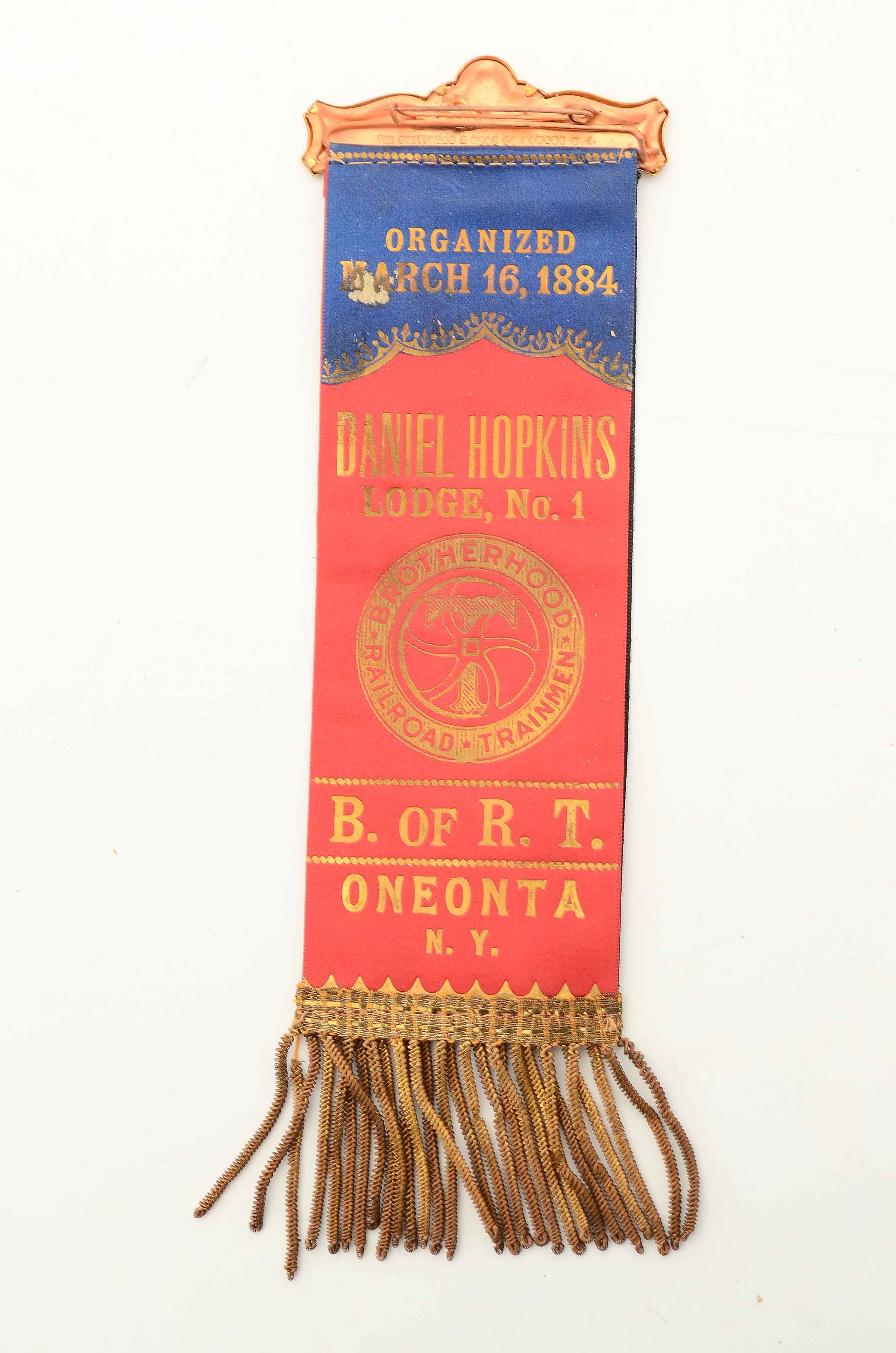 Antique Railroad Union and Masonic Ribbons and Pins