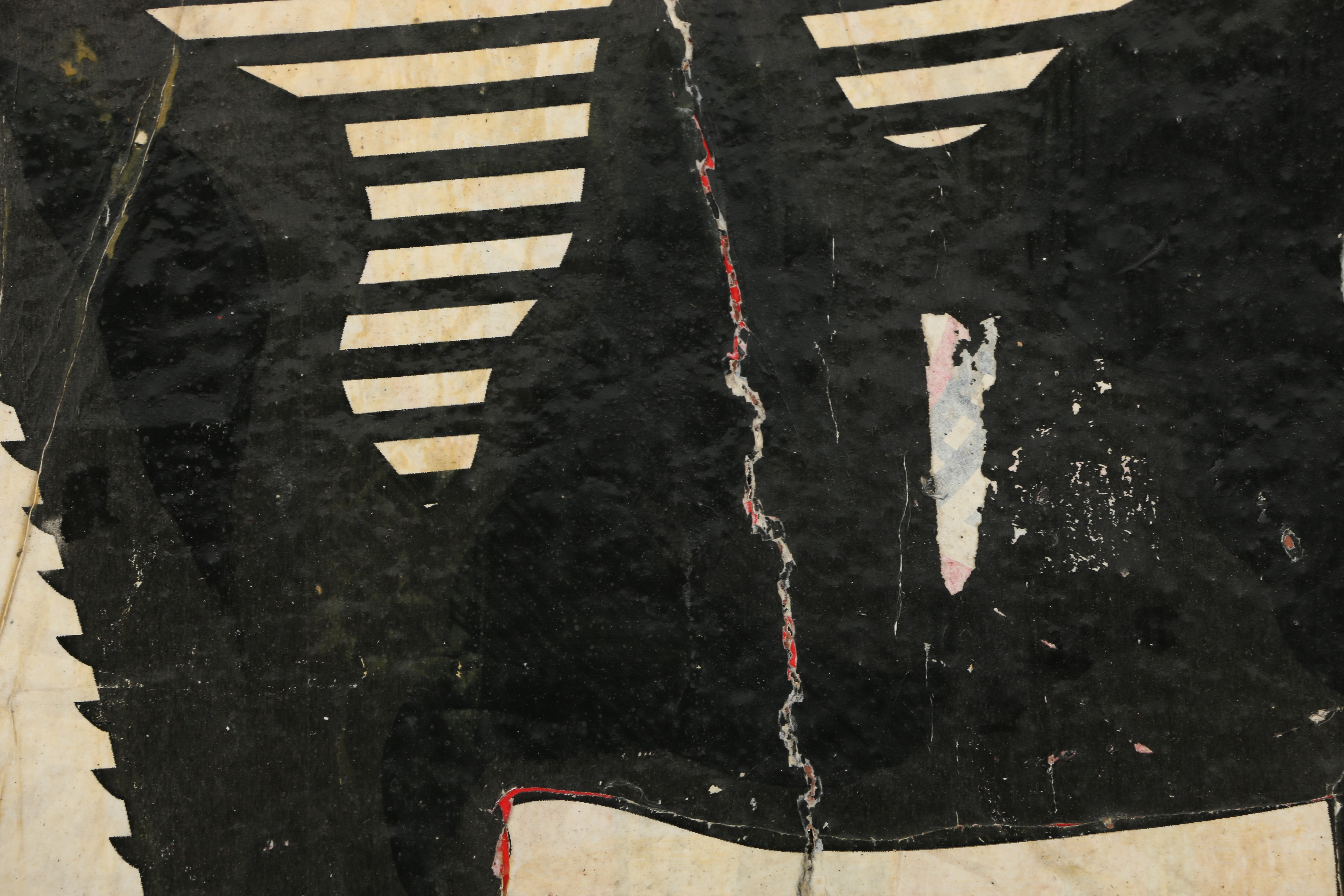 Shepard Fairey Mixed Media "Metropole Peace Guard Mural (Detail)"