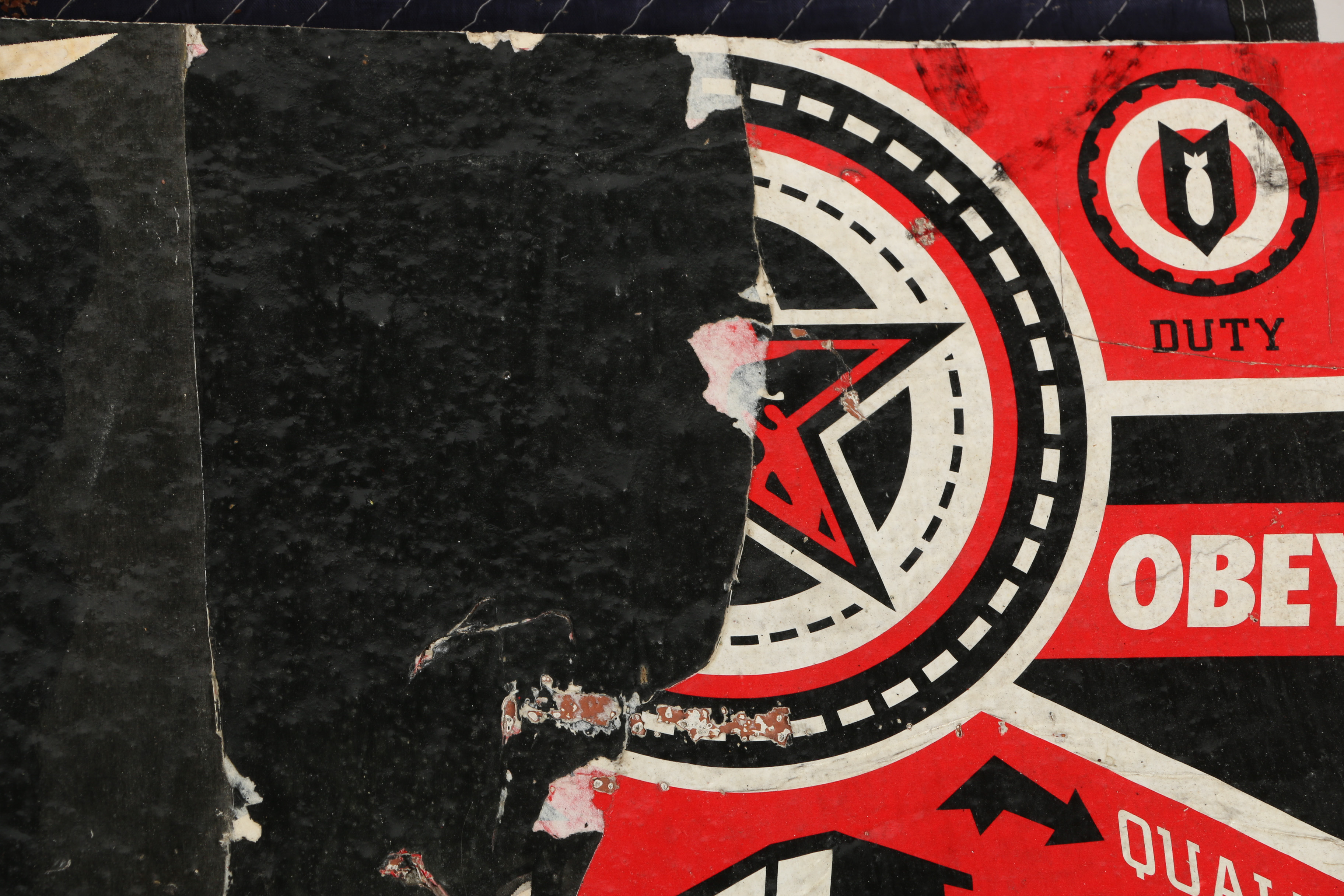 Shepard Fairey Mixed Media "Metropole Peace Guard Mural (Detail)"