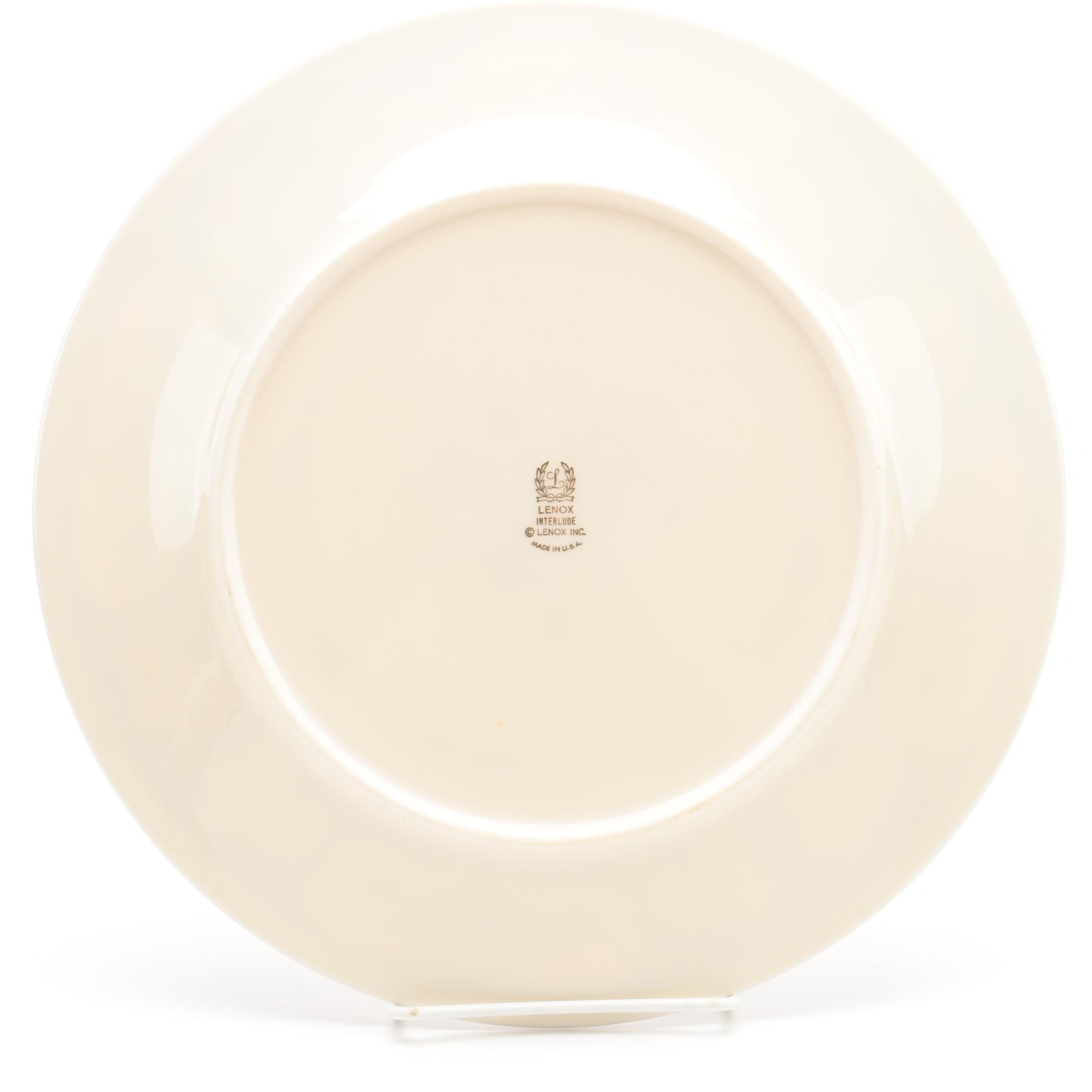Lenox "Interlude" Porcelain Dinner Plates