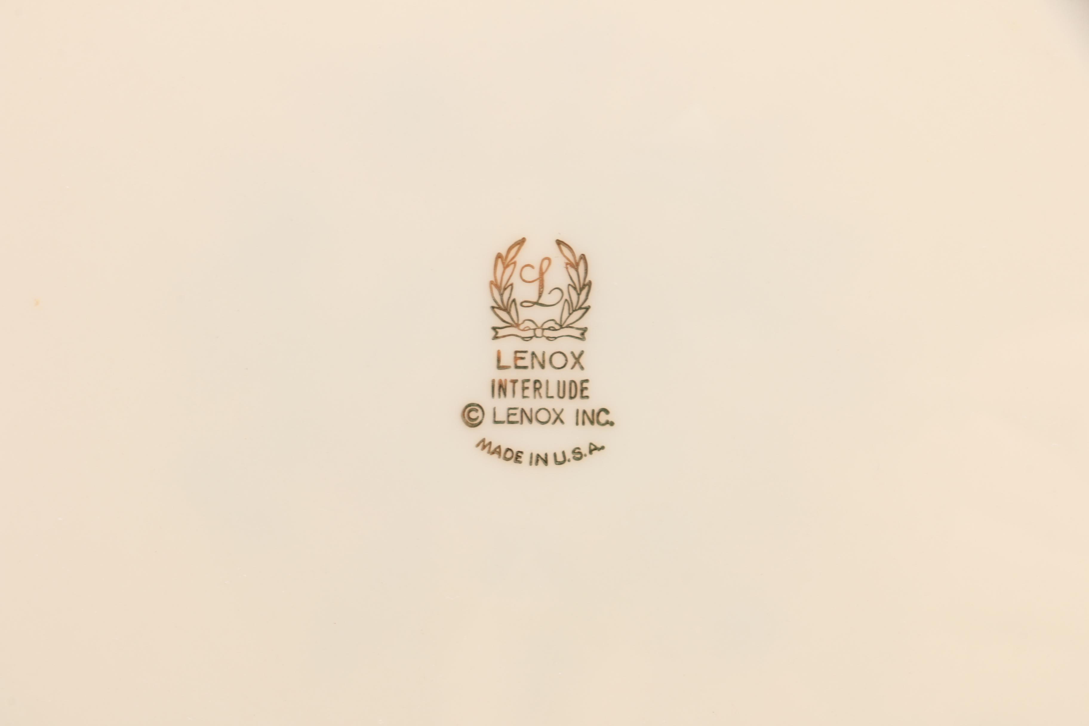 Lenox "Interlude" Porcelain Dinner Plates