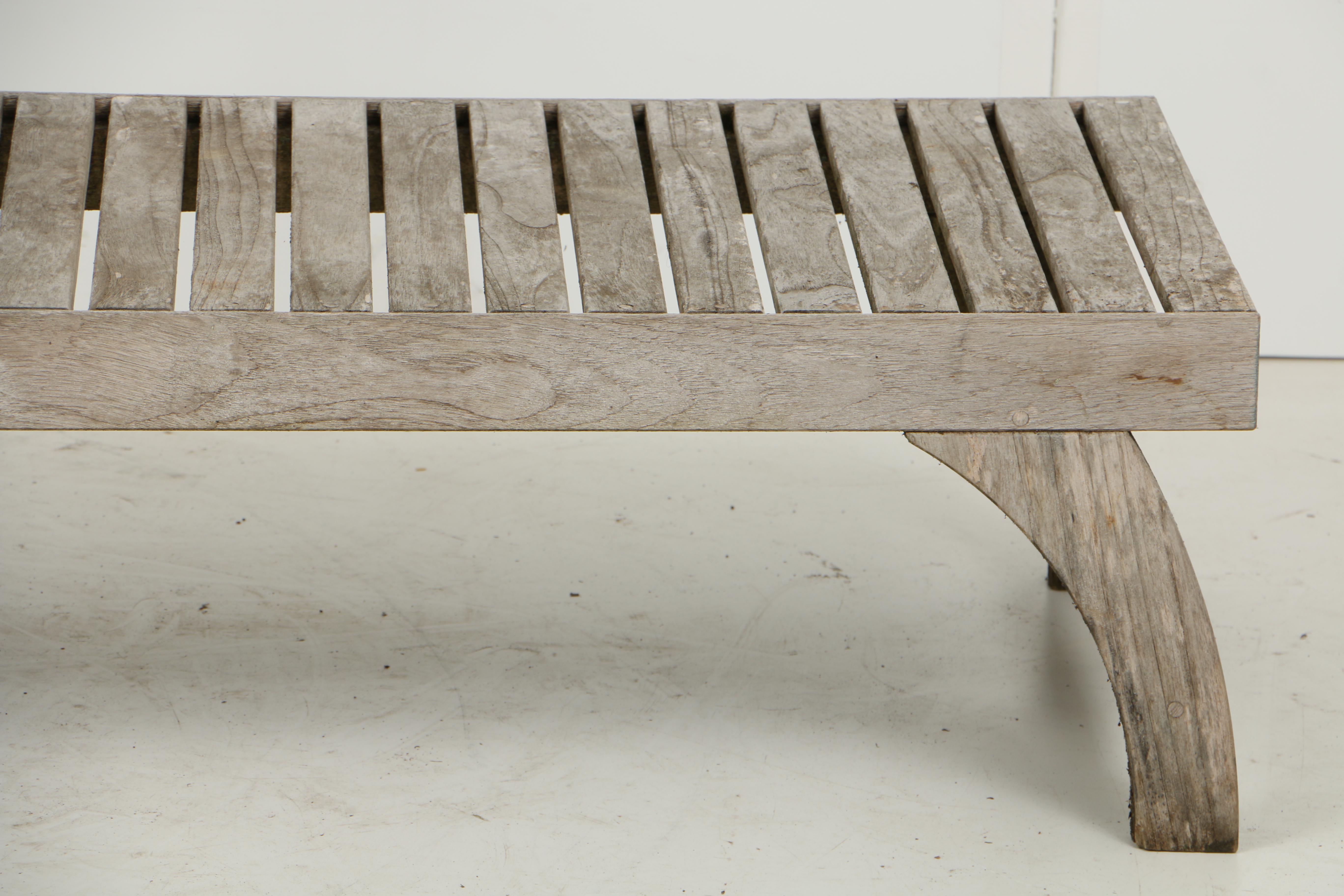 Teak Patio Chaise Lounges by Wood Classics