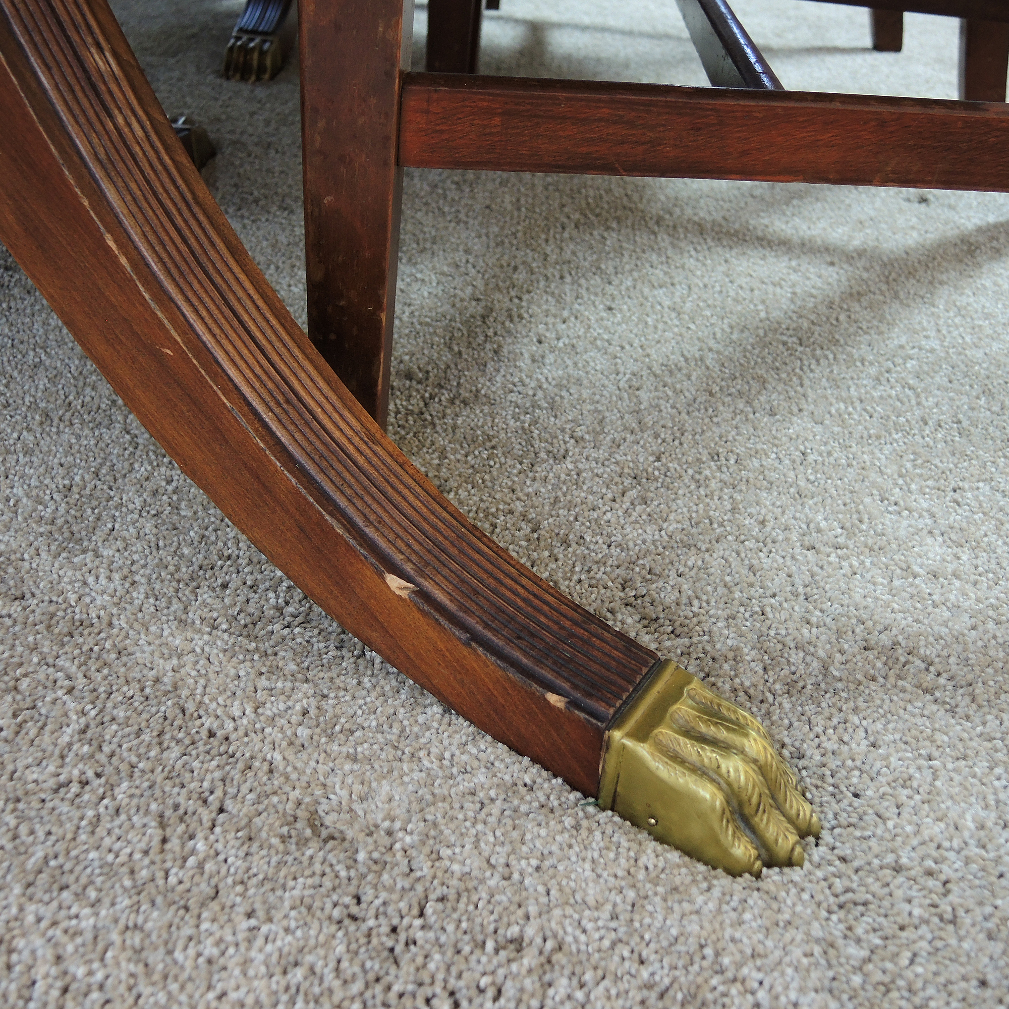 Vintage Mahogany Dining Table and Seven Chairs