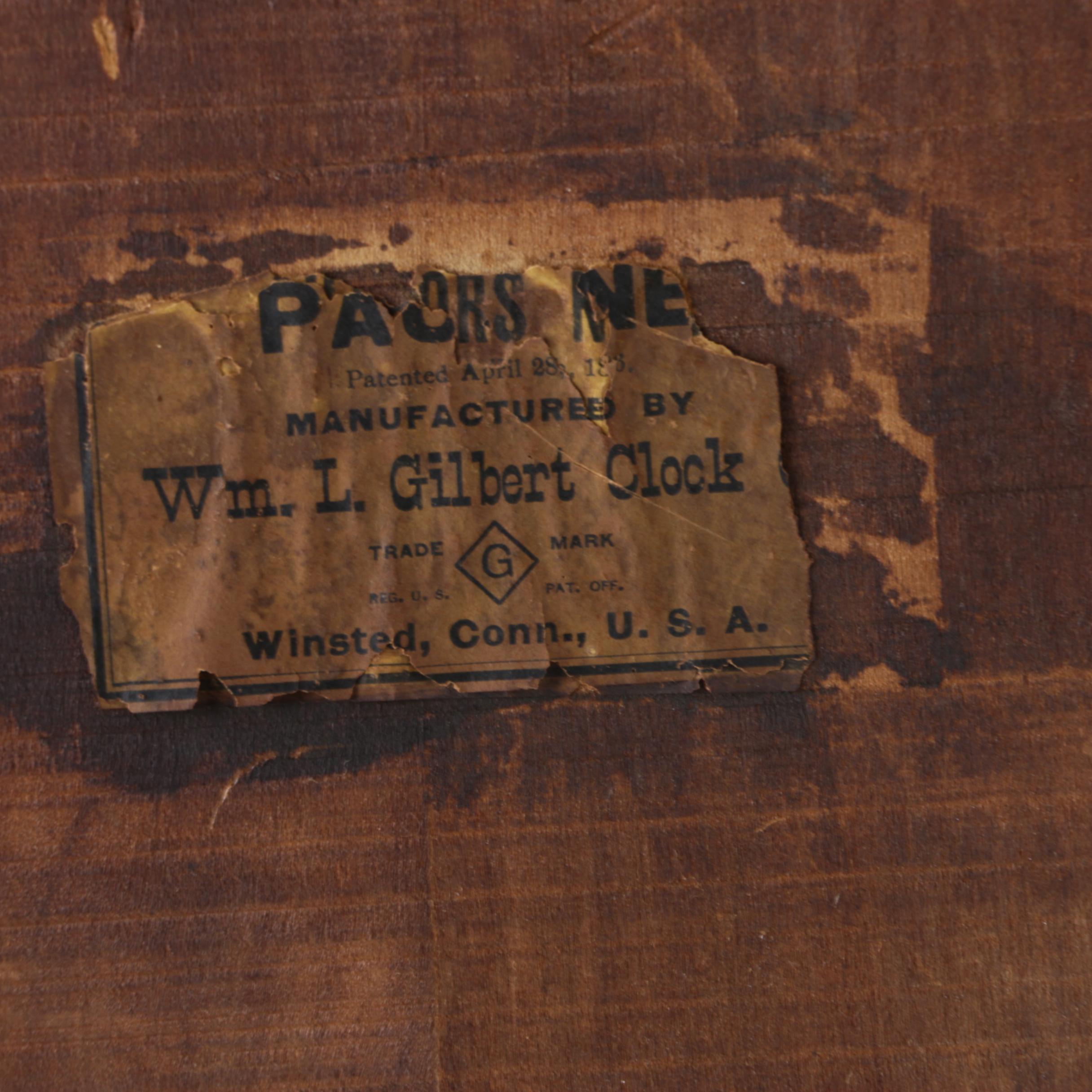 19th Century Wm. L. Gilbert Gingerbread Mantel Clock