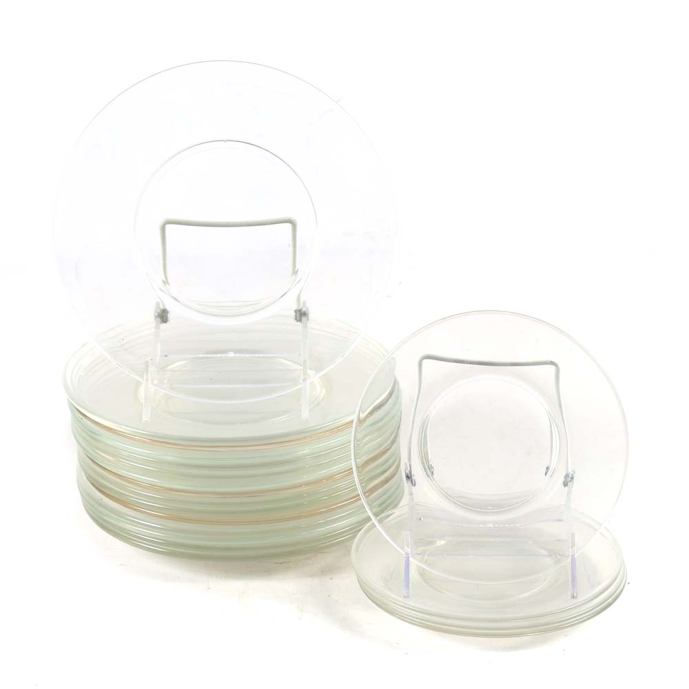 Set of Eighteen Glass Plates