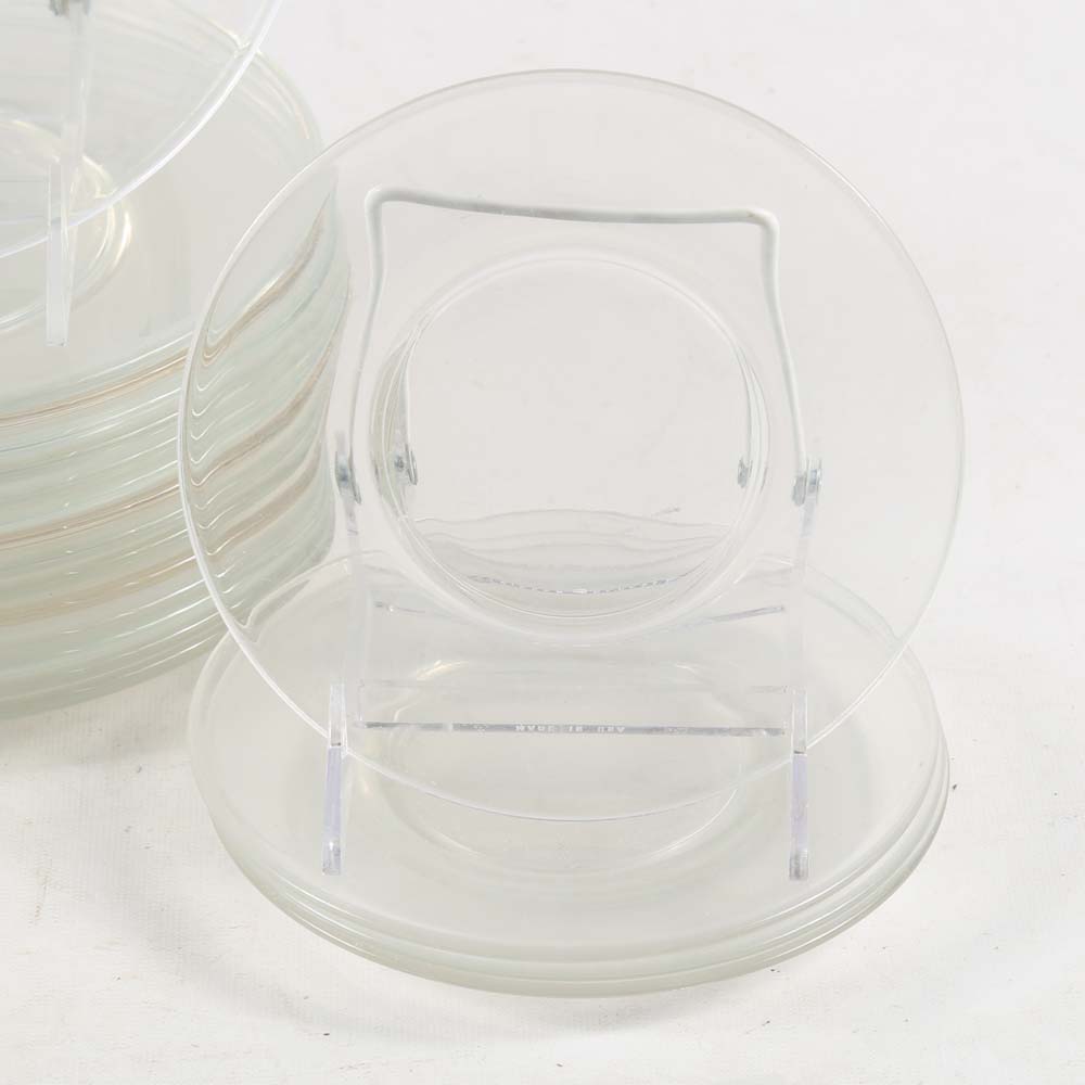 Set of Eighteen Glass Plates