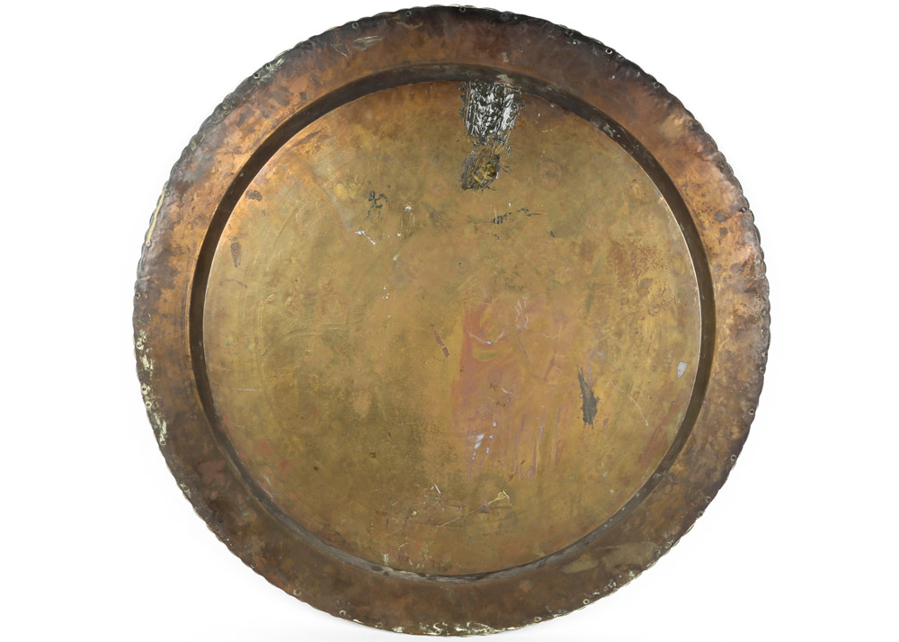 Large Vintage Brass Trays