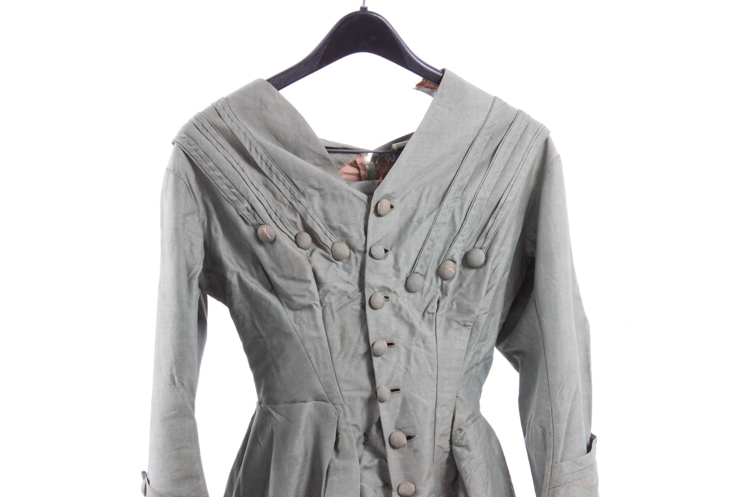 Circa 1880s Victorian Bustle Jacket and Skirt